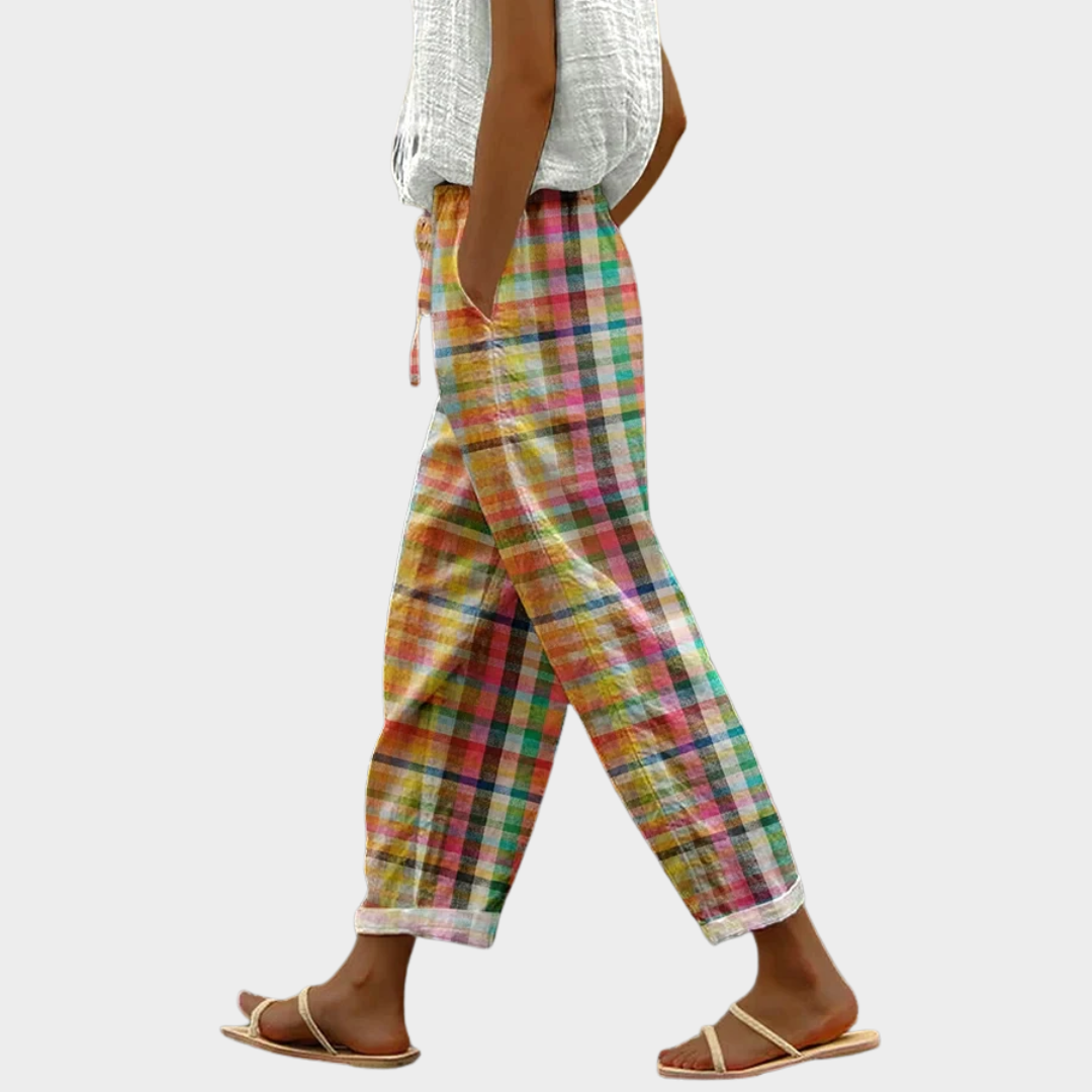 Kimberly Benn | Comfortable Checkered Pants