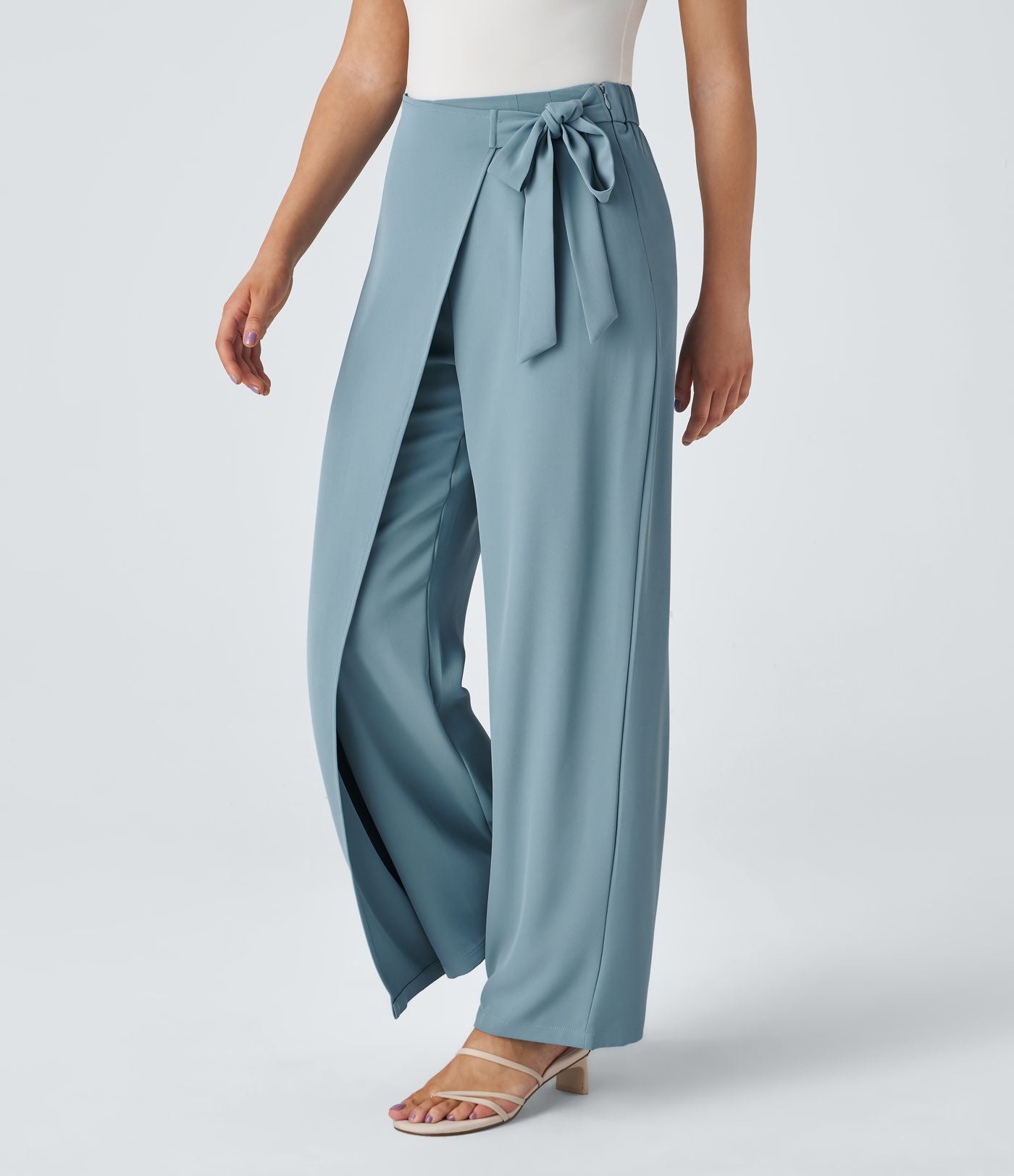 Kimberly Benn | High-Waisted Pants With Elegant Wrap Design