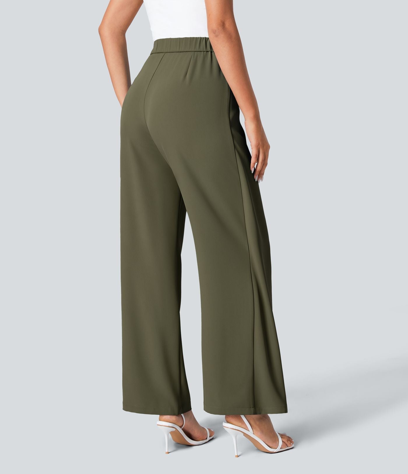 Kimberly Benn | High-Waisted Pants With Elegant Wrap Design
