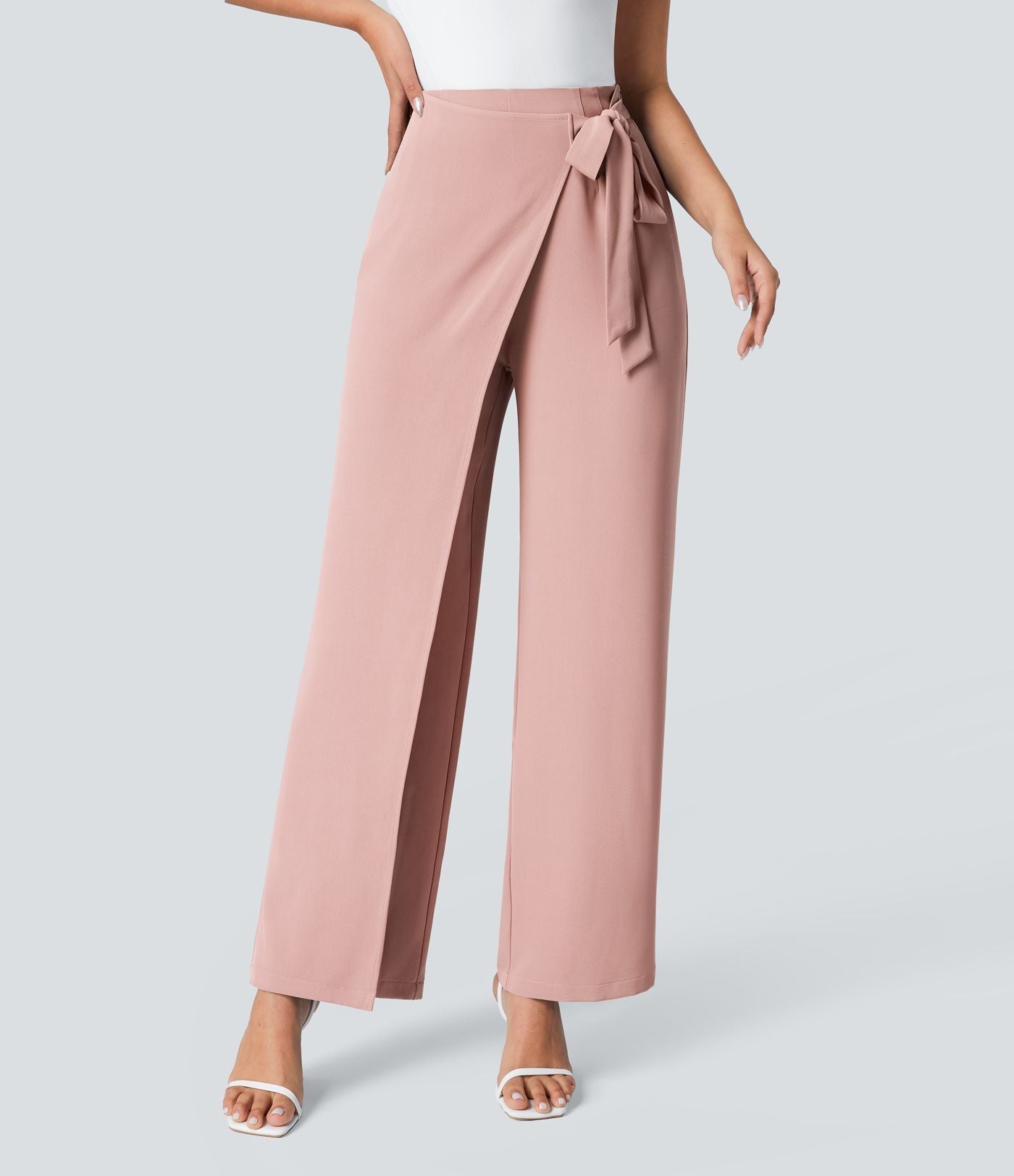 Kimberly Benn | High-Waisted Pants With Elegant Wrap Design