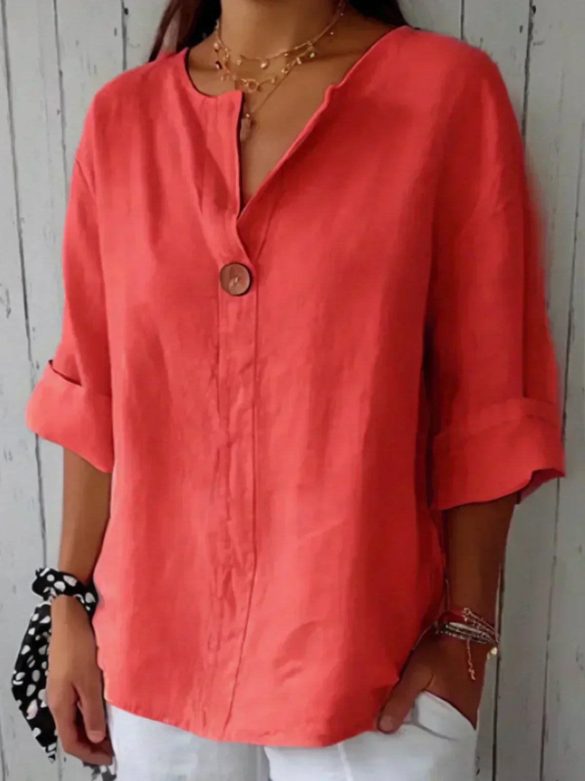 Kimberly Benn | V-Neck Blouse