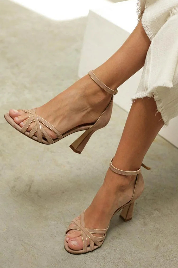 Kimberly Benn | Strappy Mid-Heel Sandals