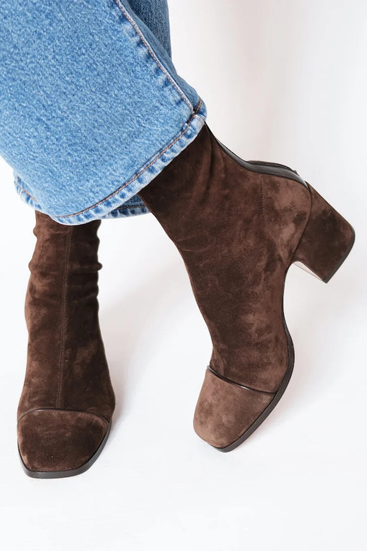 Kimberly Benn | Square Toe Heeled Boots