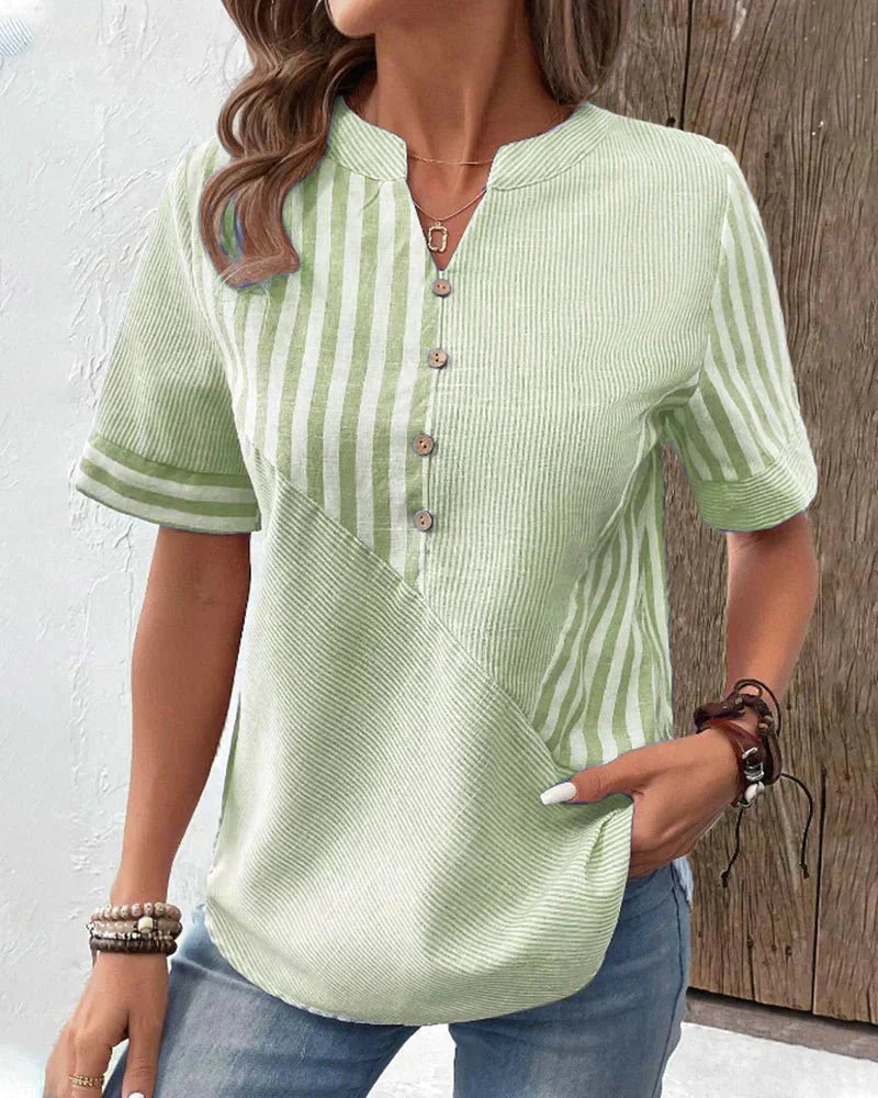 Kimberly Benn | Soft Striped Blouse