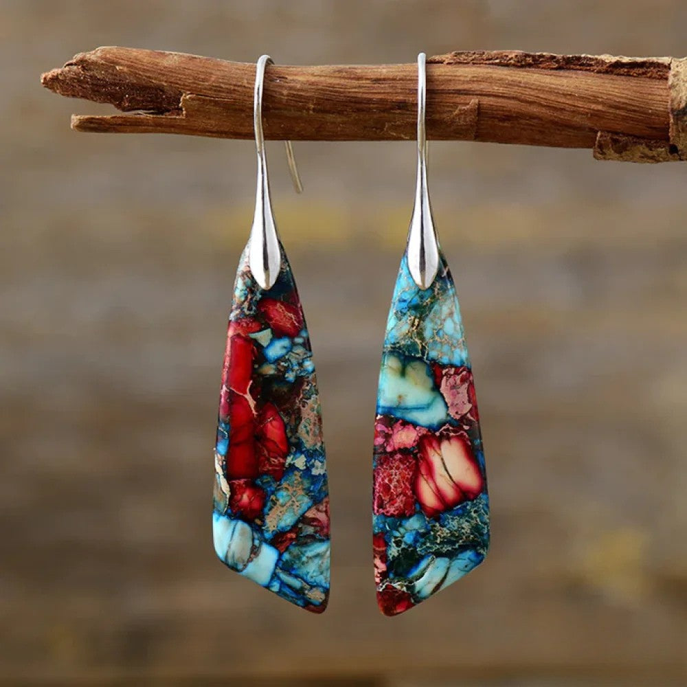 Kimberly Benn | Retro Colorful Stone Earrings