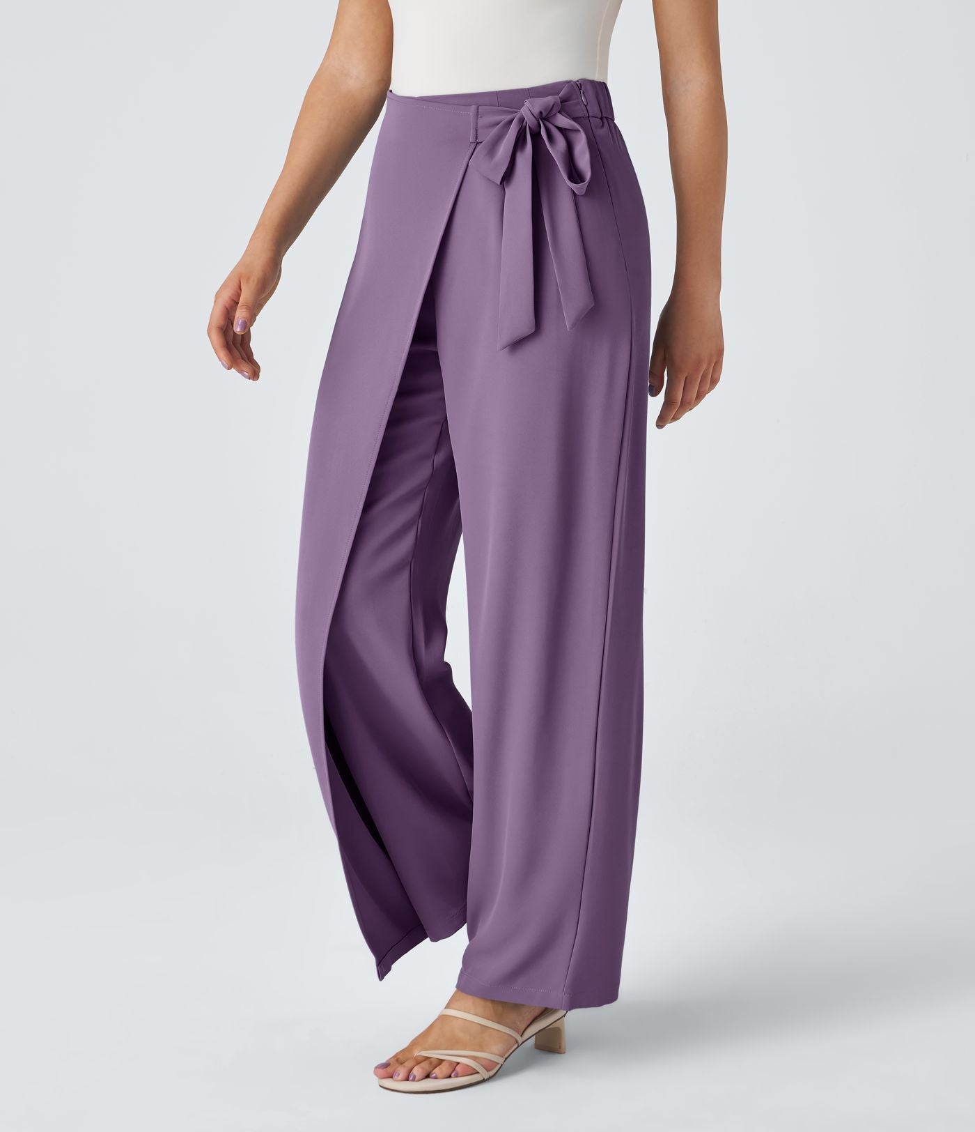 Kimberly Benn | High-Waisted Pants With Elegant Wrap Design