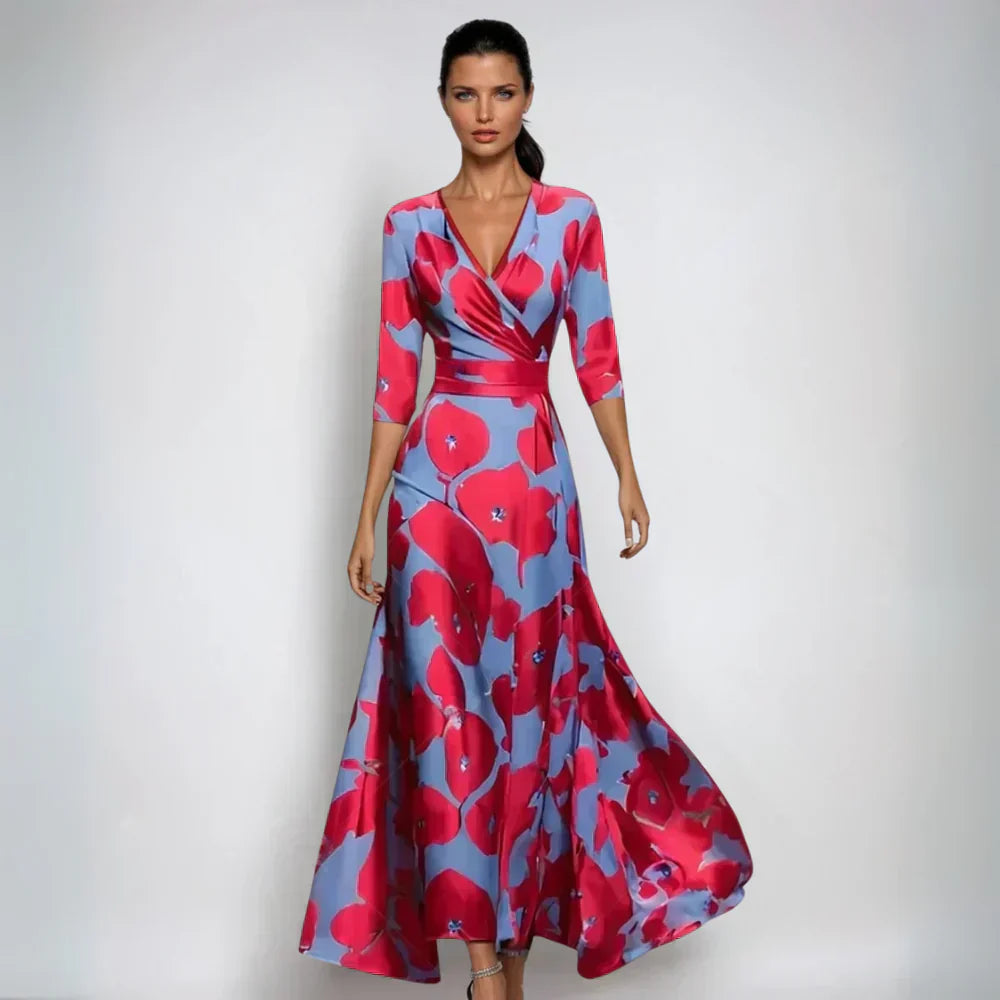 Kimberly Benn | Floral Wrap Maxi Dress