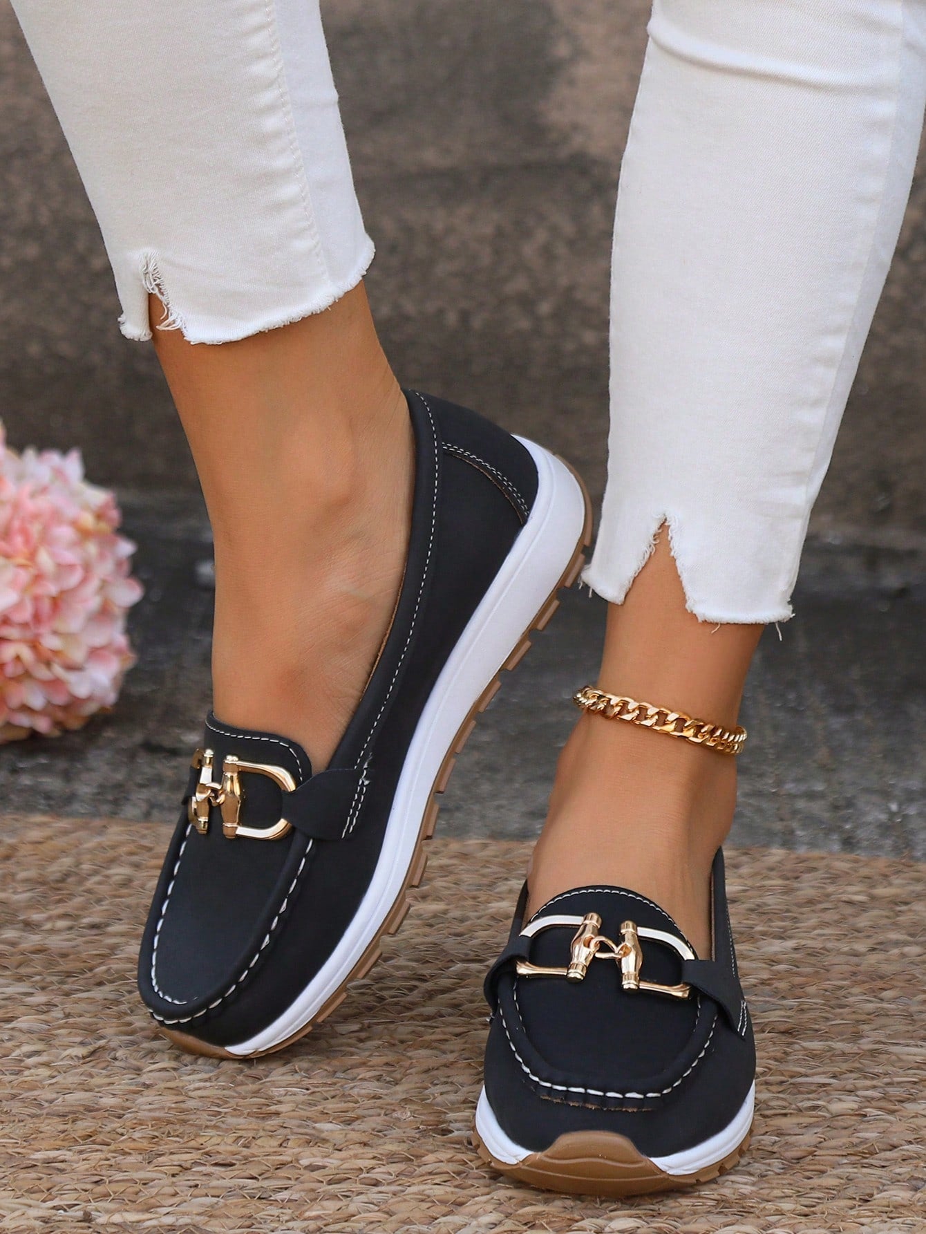 Kimberly Benn | Chic Buckle Loafers