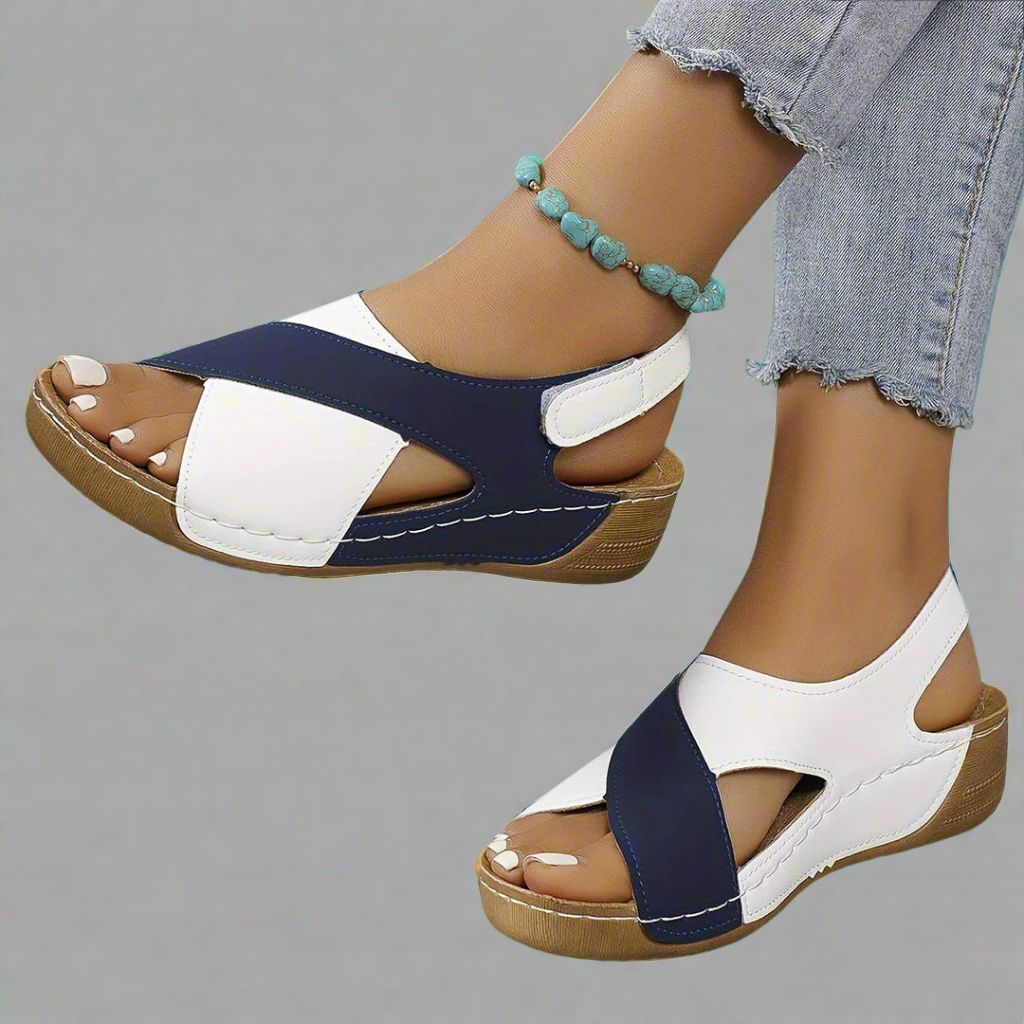Kimberly Benn | Colorblock Slingback Sandals