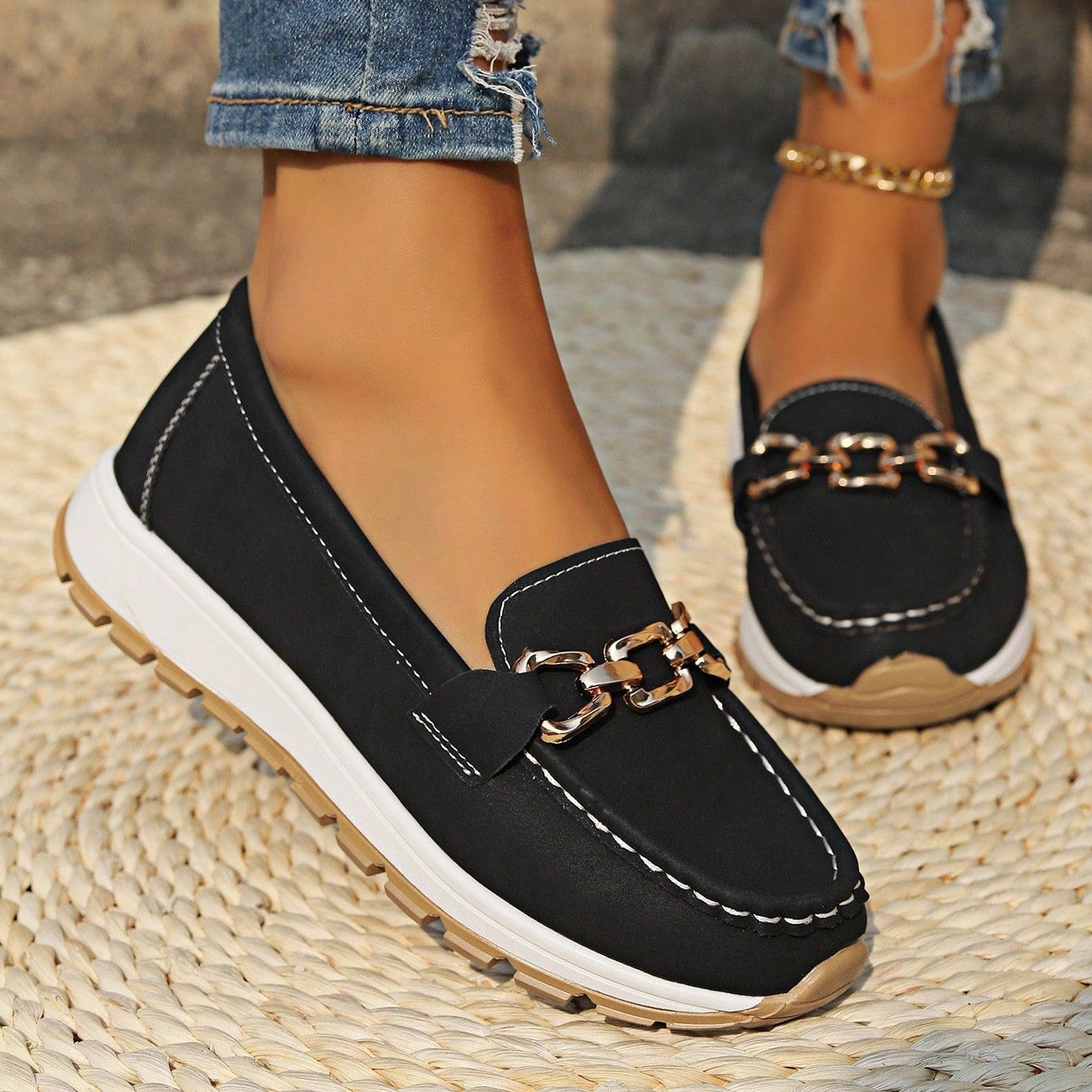 Kimberly Benn | Flat Buckle Loafers