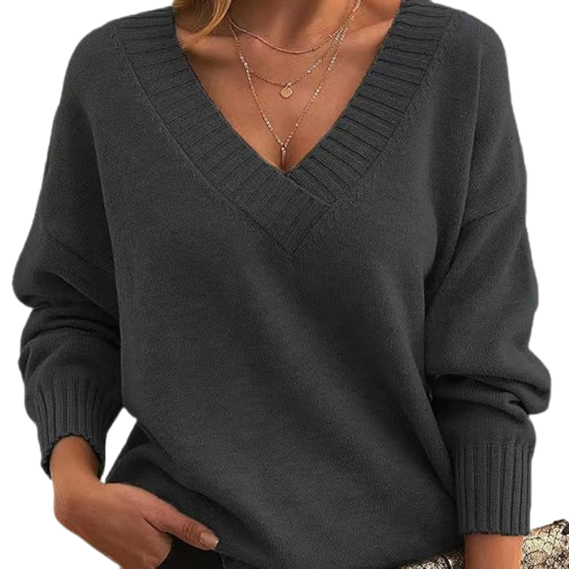 Kimberly Benn | Lightweight V-Neck Sweater