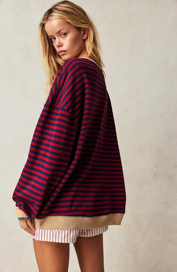 Kimberly Benn | Oversized Striped Sweater