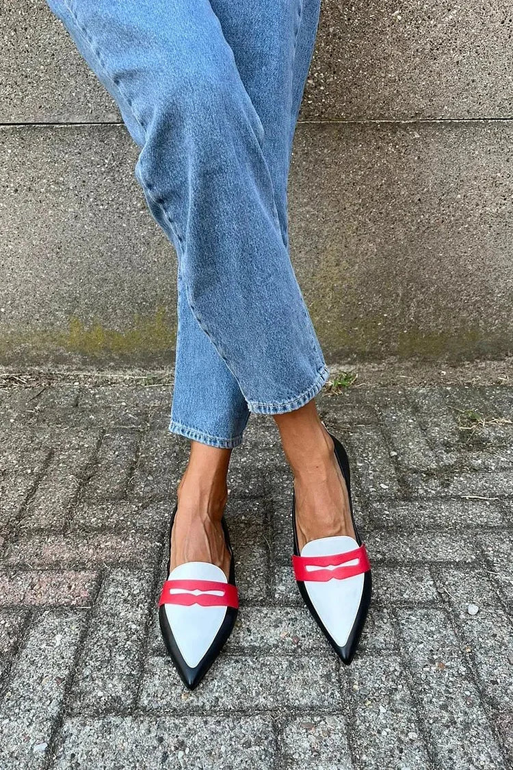 Kimberly Benn | Two-Tone Pointed Slippers