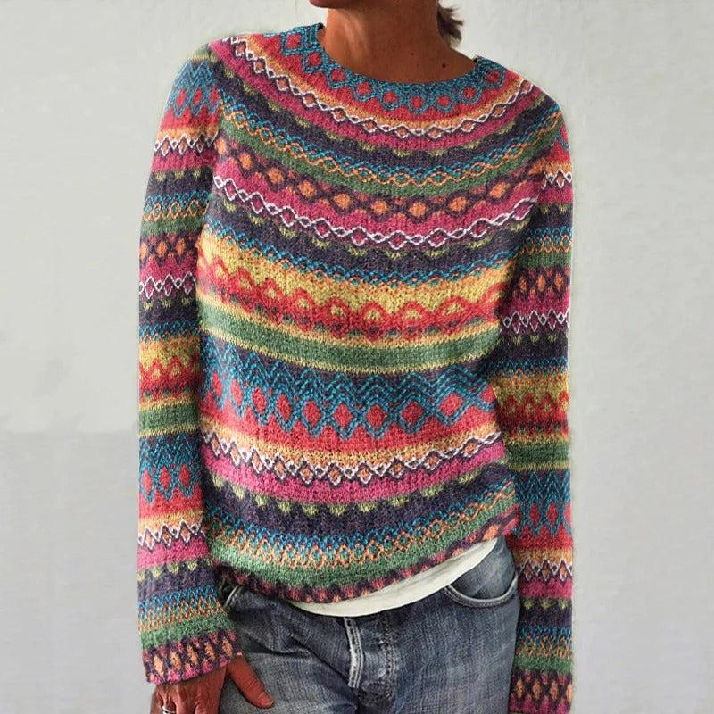 Kimberly Benn | Colorful Fair Isle Sweater
