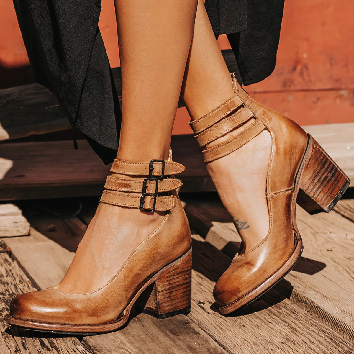 Kimberly Benn | Vintage Leather Strap Heels