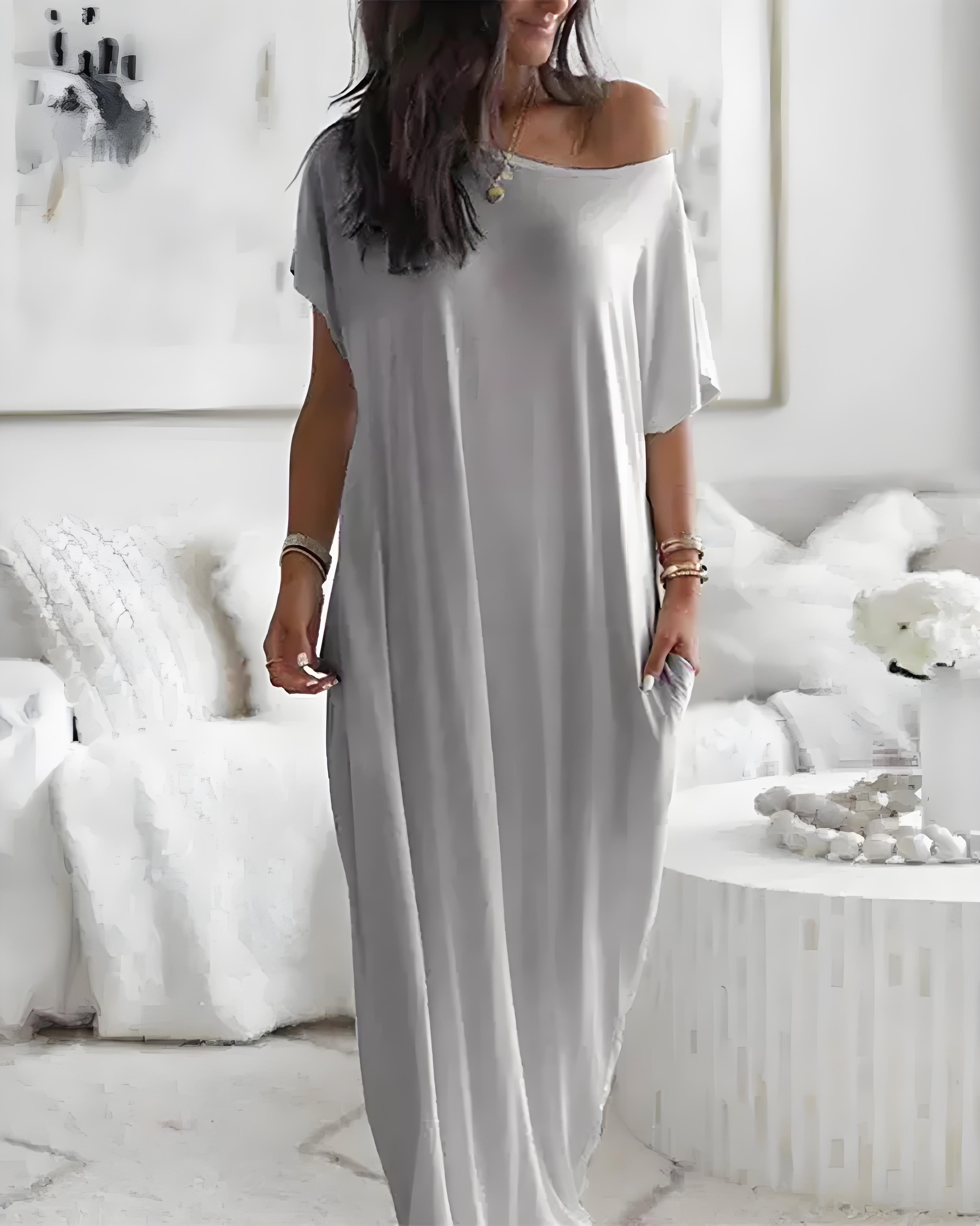 Kimberly Benn | Relaxed Off-Shoulder Dress