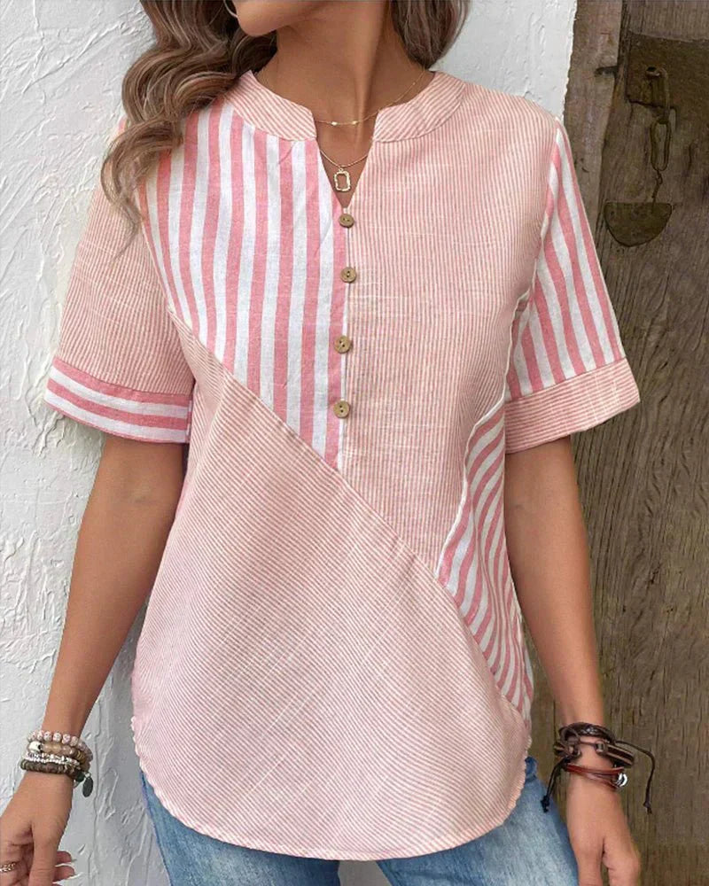 Kimberly Benn | Soft Striped Blouse