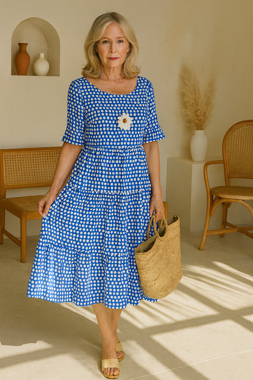 Kimberly Benn | Short Sleeve Midi Dress