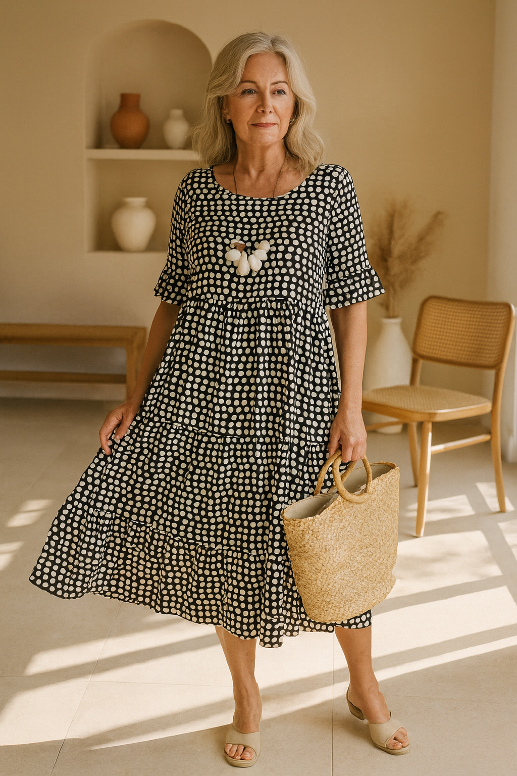 Kimberly Benn | Short Sleeve Midi Dress