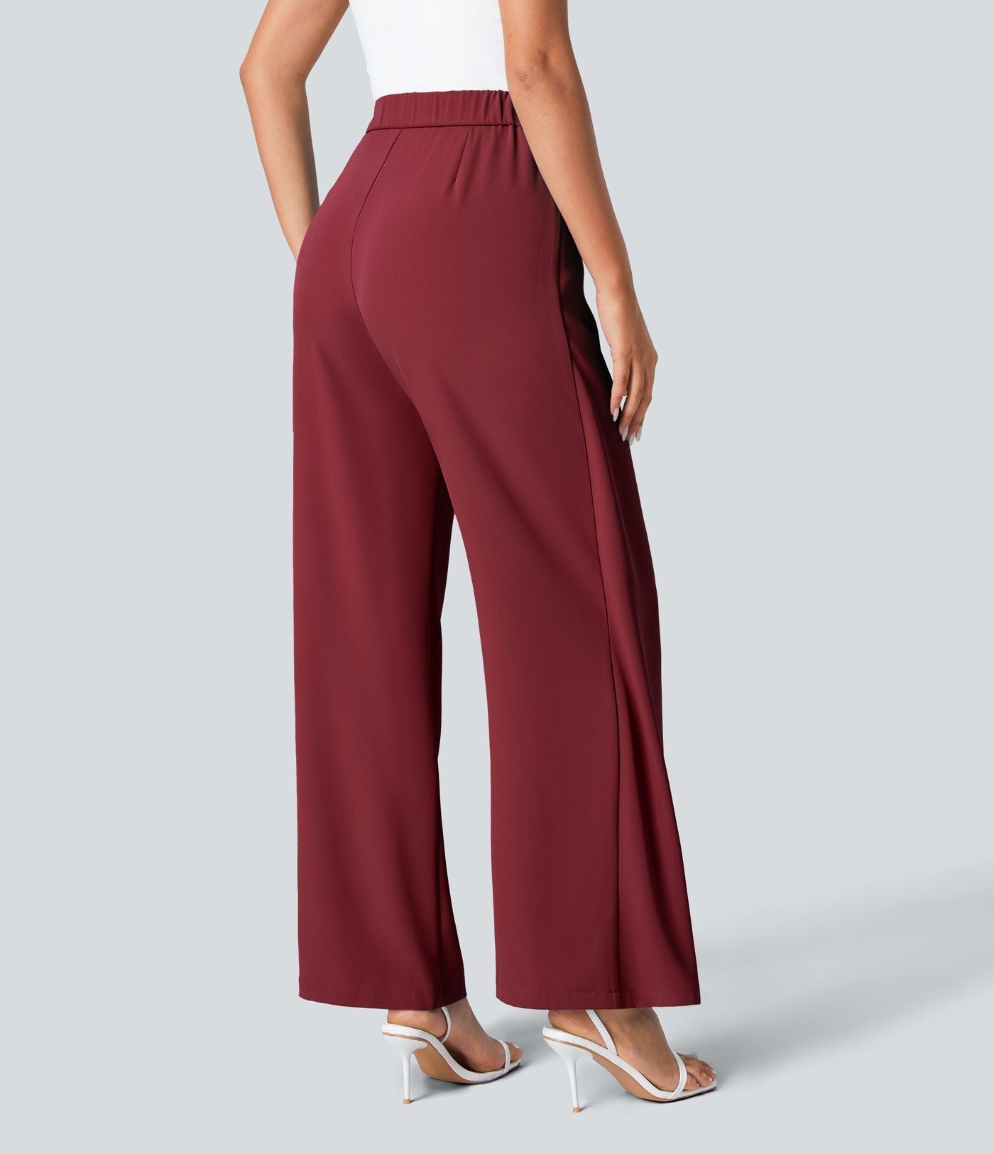 Kimberly Benn | High-Waisted Pants With Elegant Wrap Design