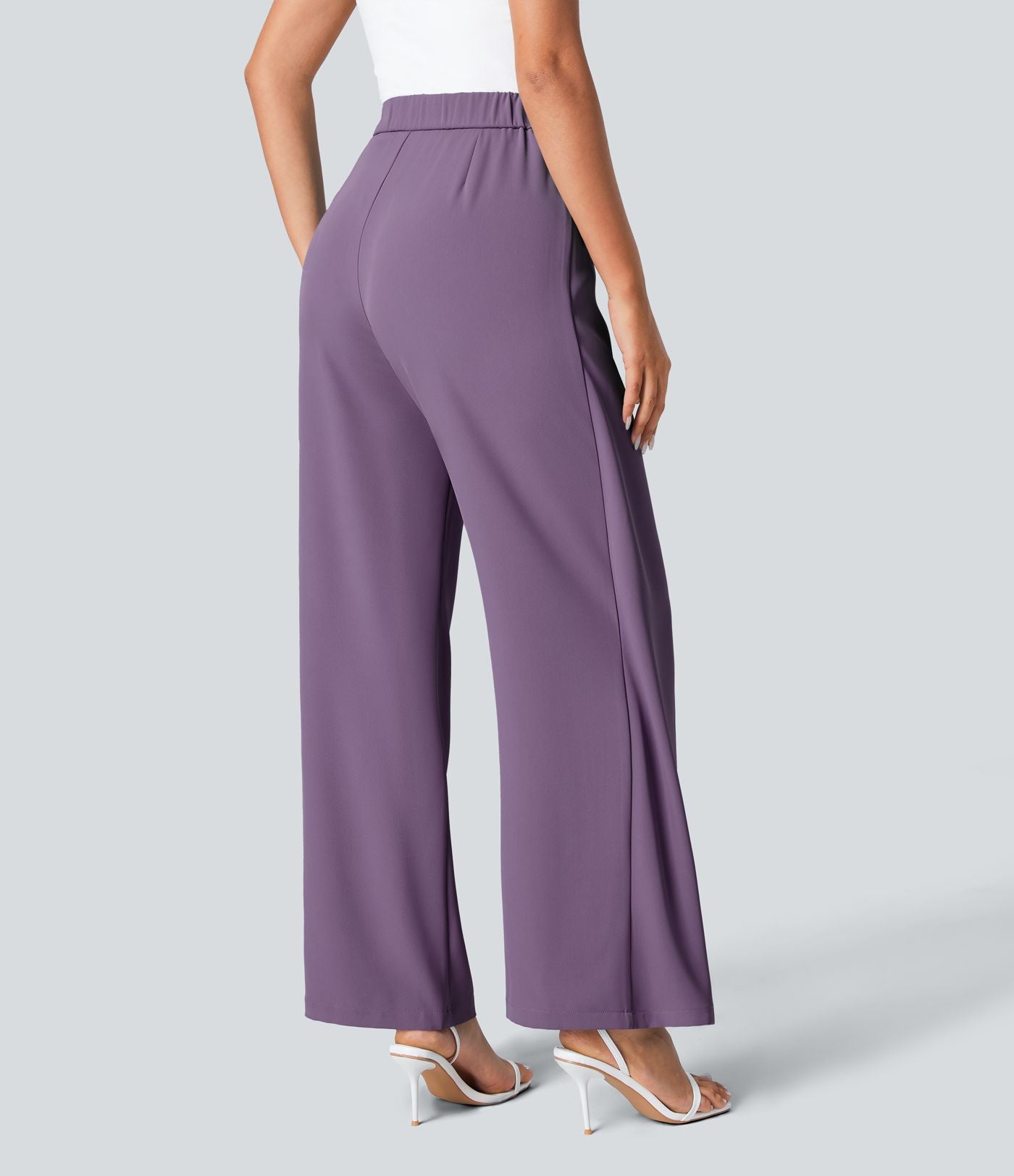 Kimberly Benn | High-Waisted Pants With Elegant Wrap Design