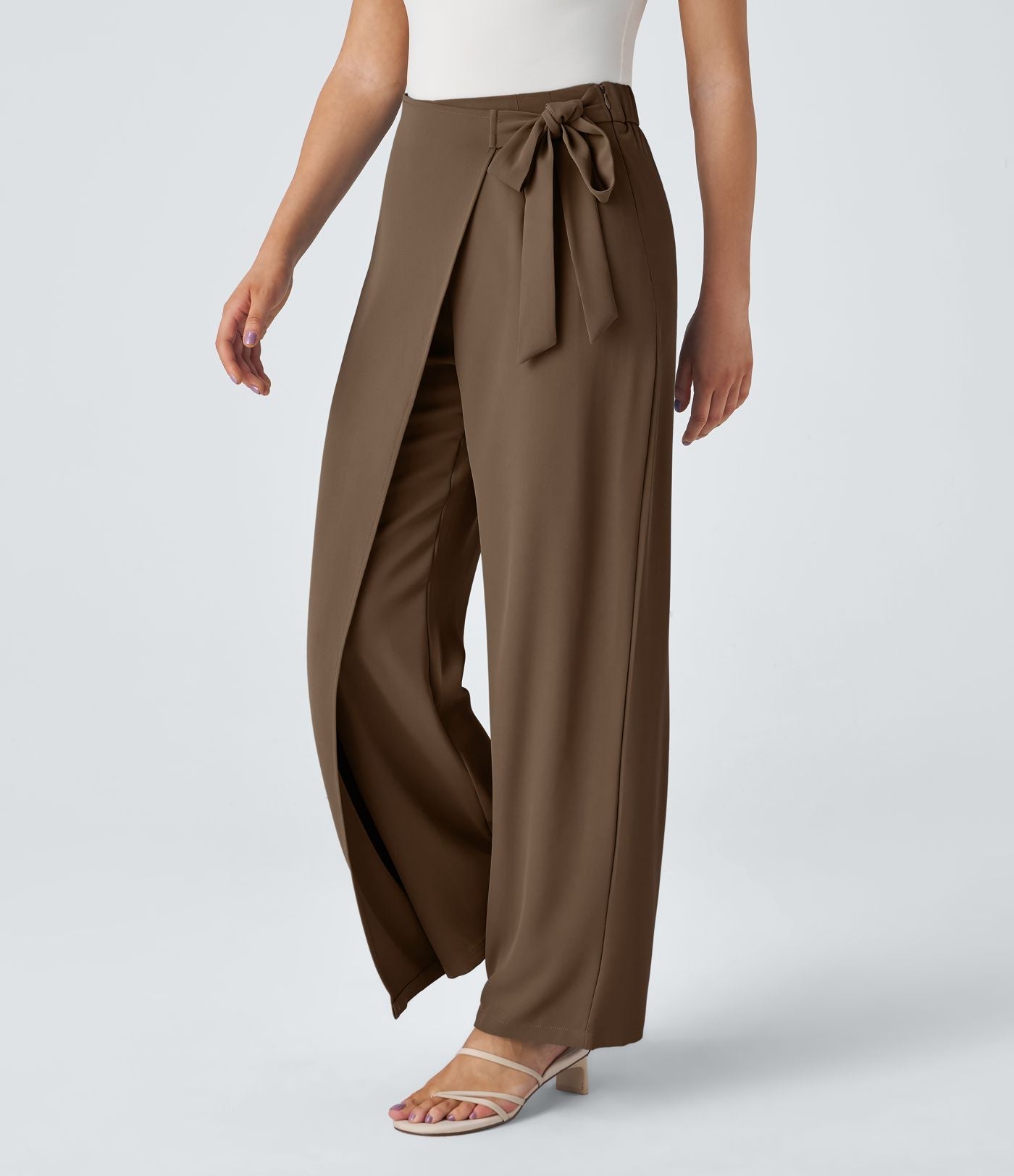 Kimberly Benn | High-Waisted Pants With Elegant Wrap Design