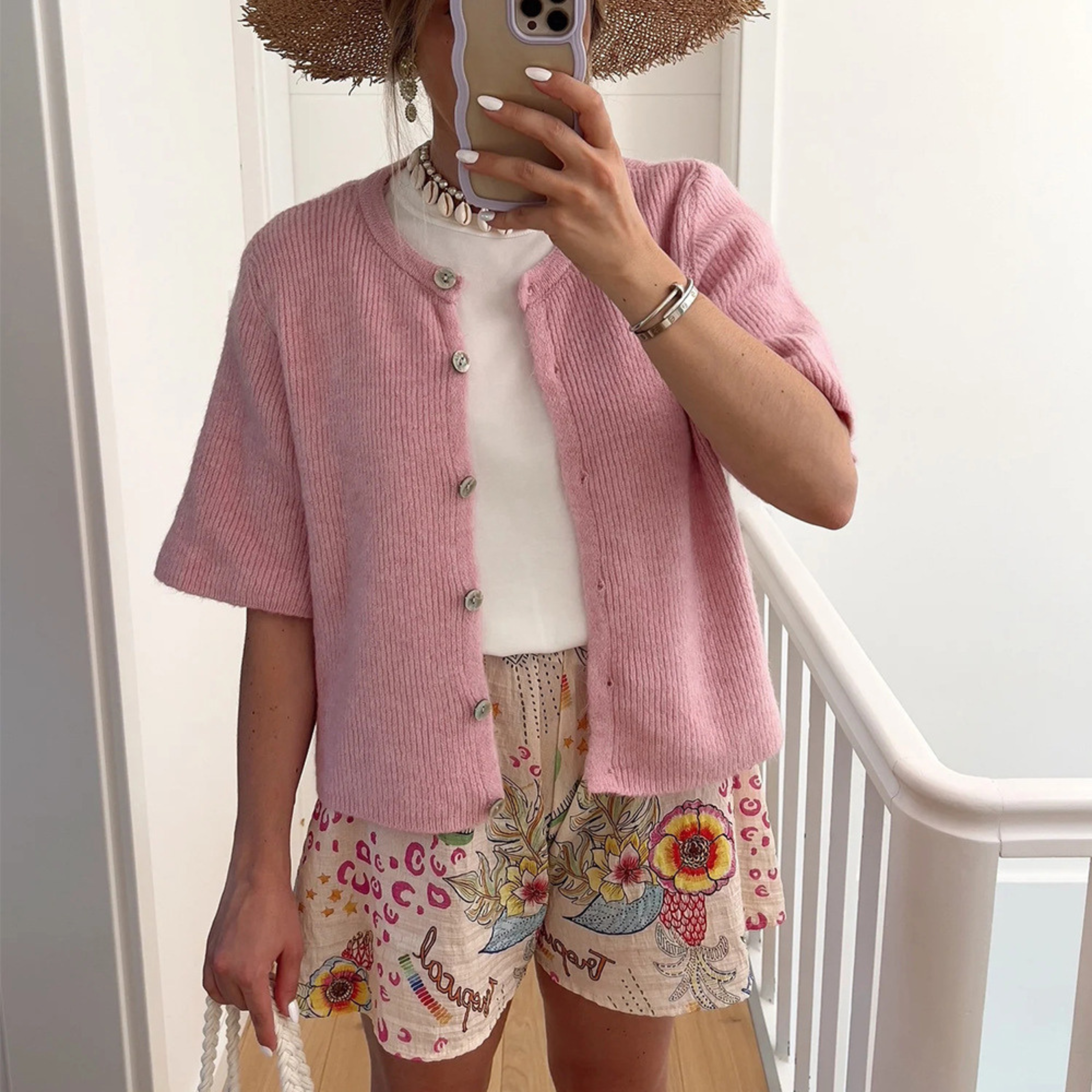 Kimberly Benn | Casual Summer Lightweight Short Sleeve Cardigan