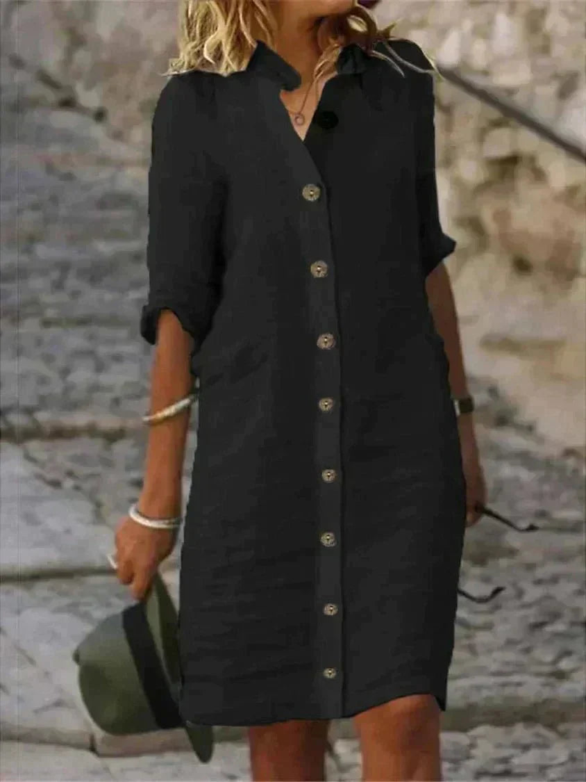 Kimberly Benn | Breezy Comfort Shirt Dress