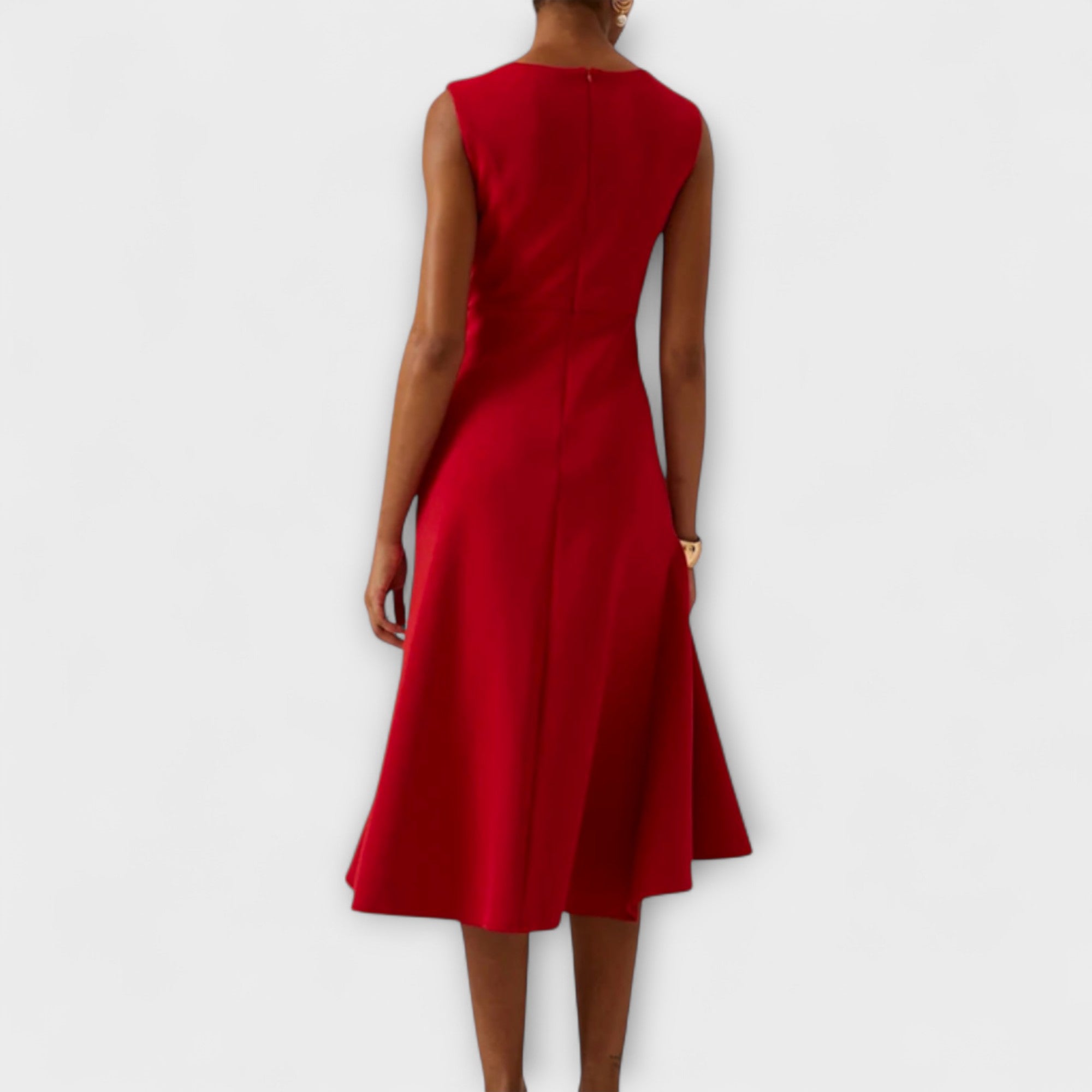Kimberly Benn | Elegant Wrap-Style Sleeveless Dress