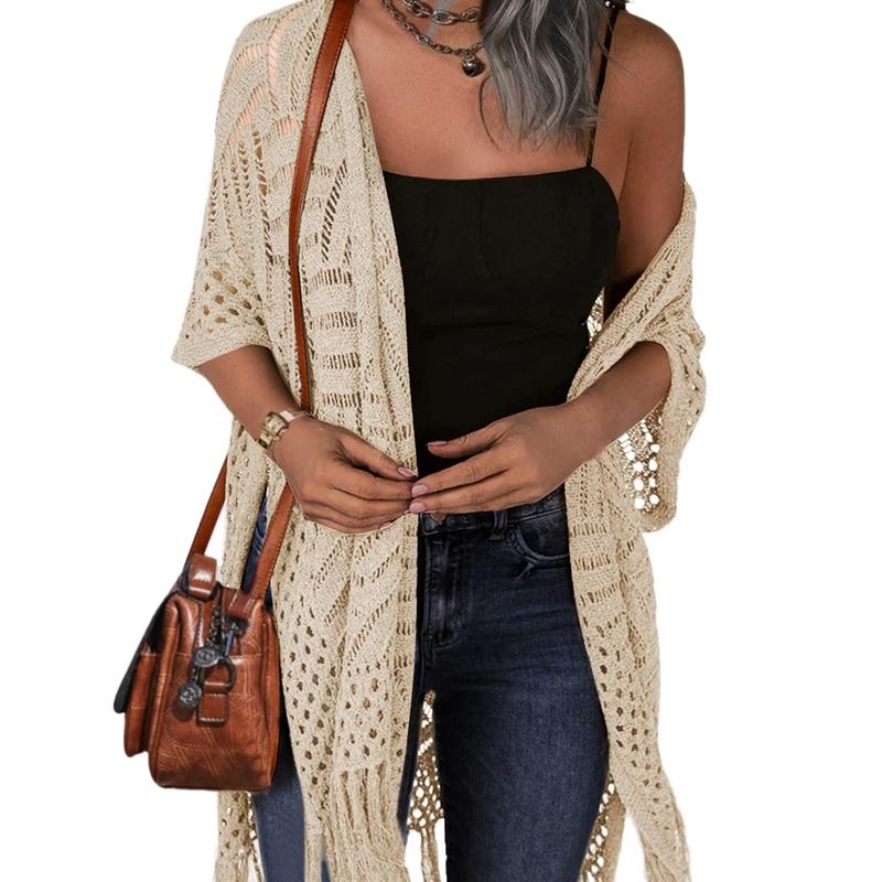 Kimberly Benn | Comfy Summer Hollow Tassel Outerwear