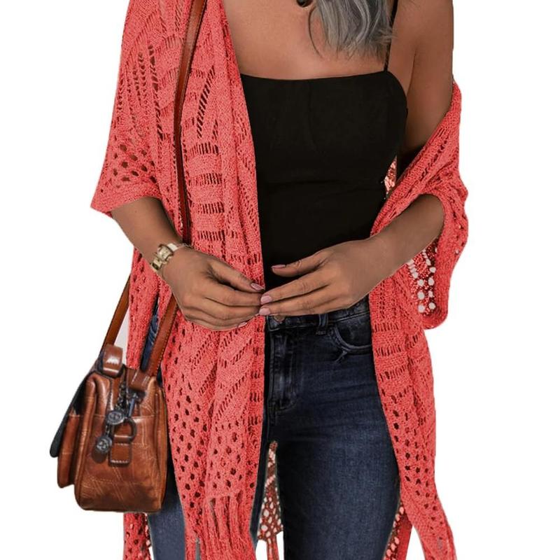 Kimberly Benn | Comfy Summer Hollow Tassel Outerwear