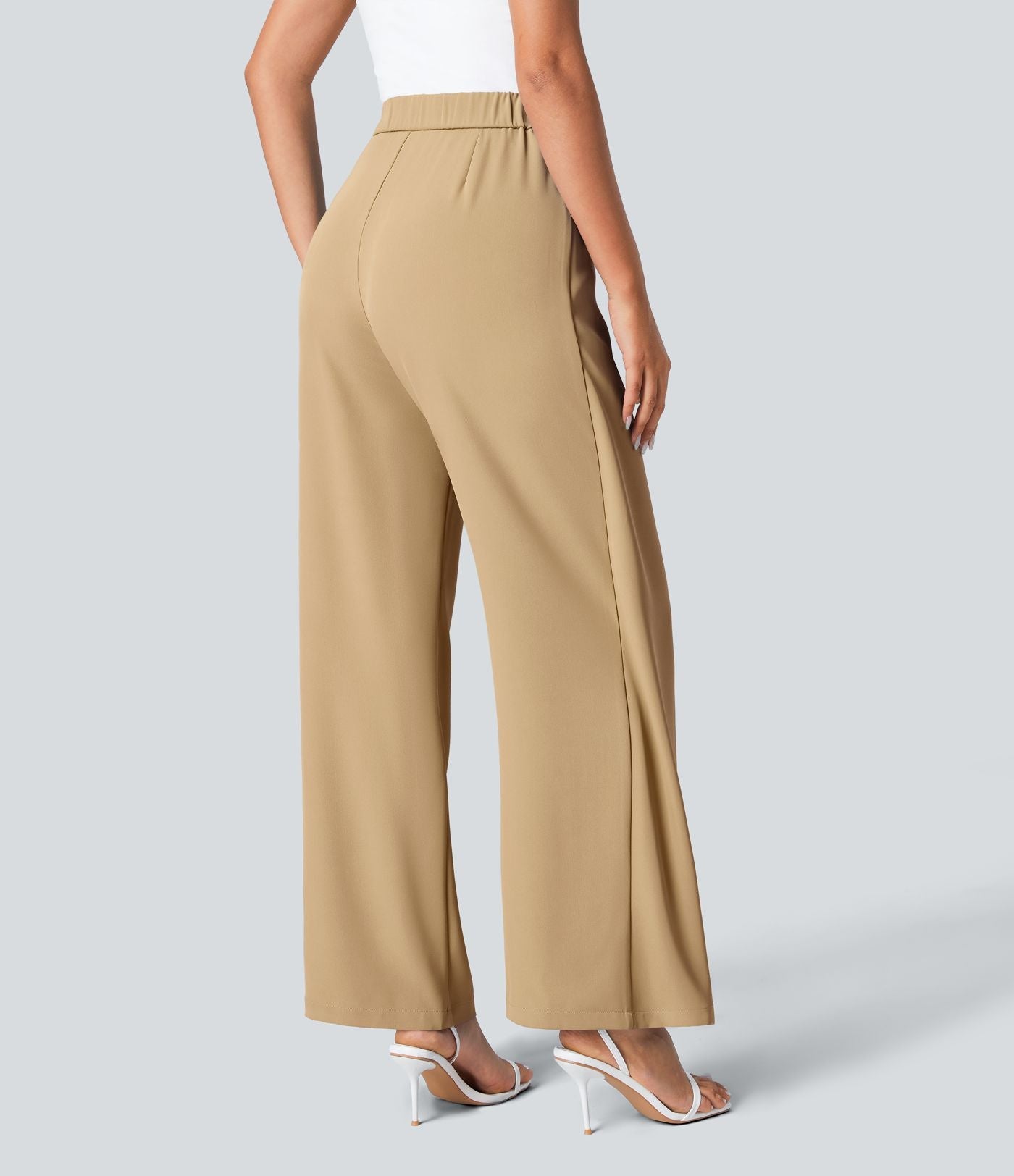 Kimberly Benn | High-Waisted Pants With Elegant Wrap Design