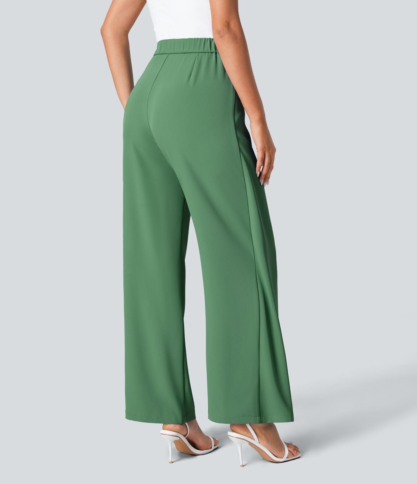 Kimberly Benn | High-Waisted Pants With Elegant Wrap Design