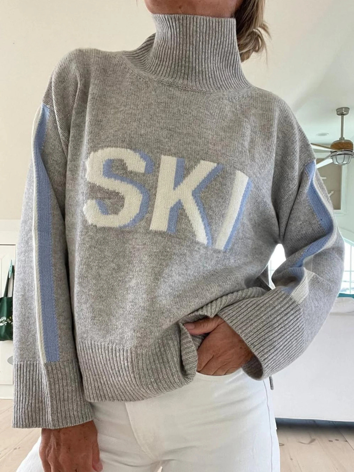 Kimberly Benn | Retro Turtleneck Ski Sweater