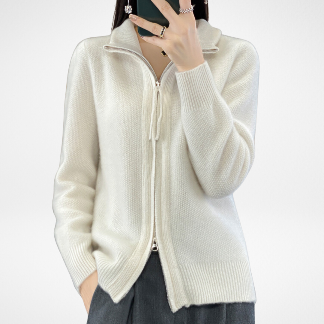Kimberly Benn | Minimalist Zip Sweater