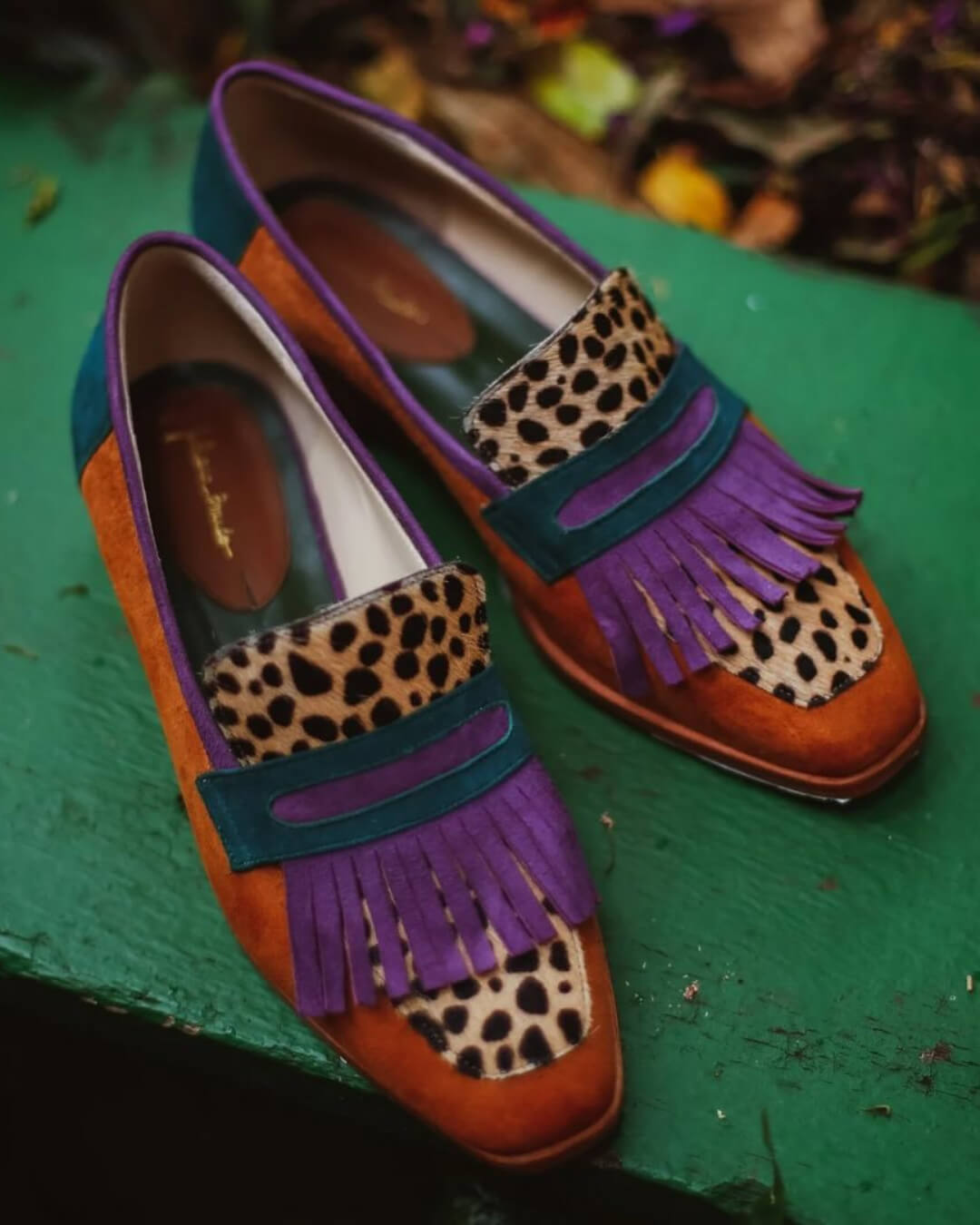 Kimberly Benn | Loafer With Fringes And Animal Print