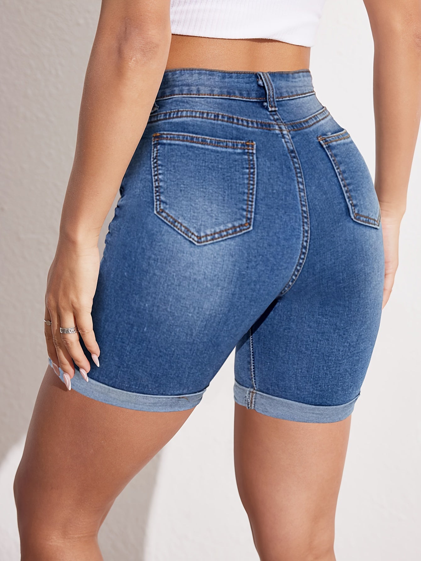 Kimberly Benn | Stretch-Fit Bermuda Jean Short