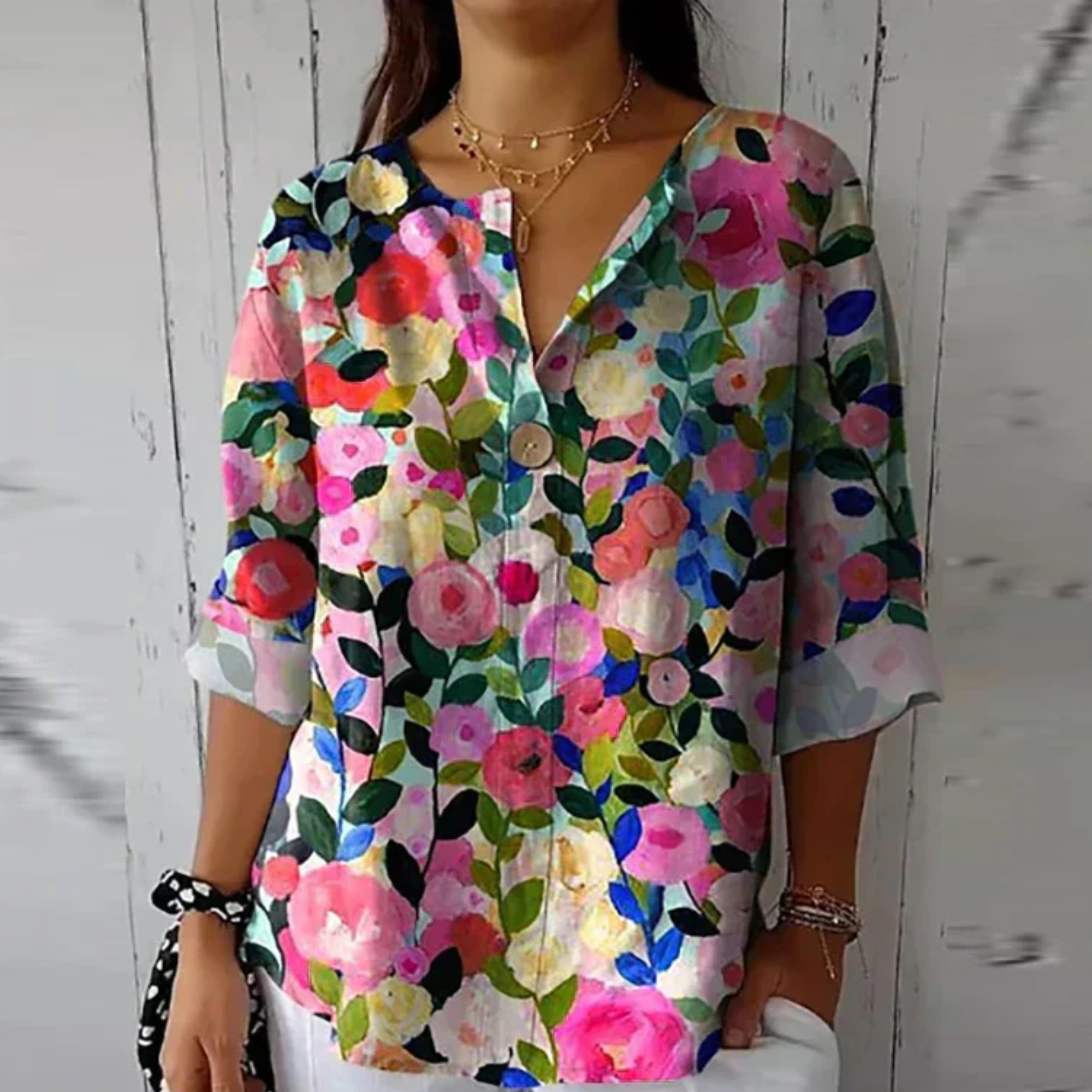 Kimberly Benn | Elegant Floral Blouse