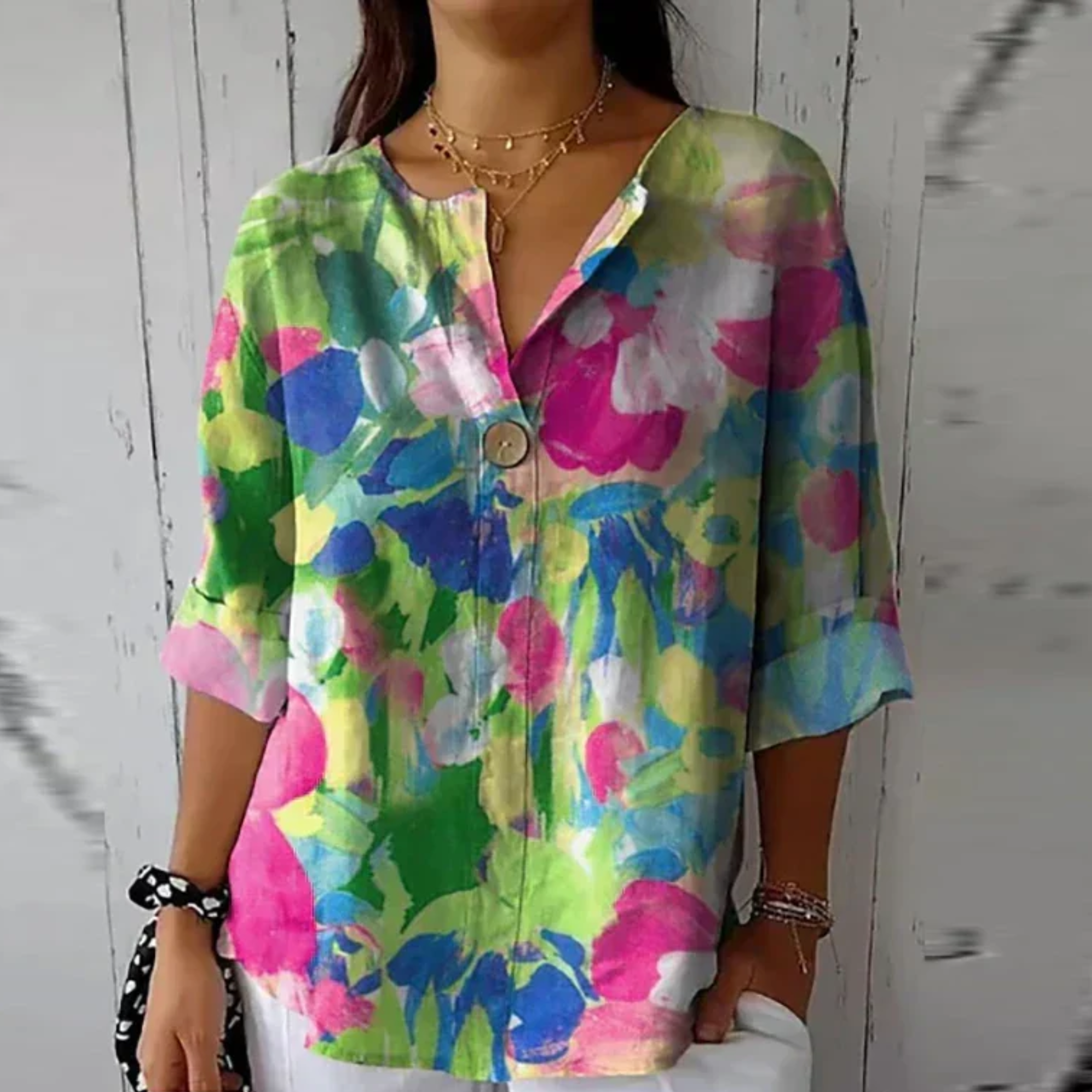 Kimberly Benn | Elegant Floral Blouse