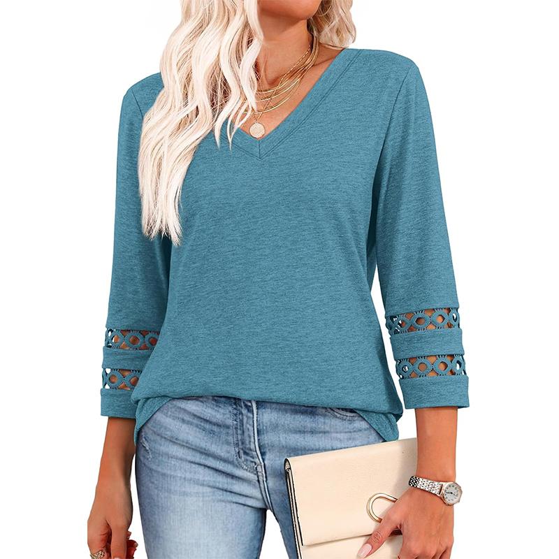 Kimberly Benn | Chic Casual V-Neck Summer Top