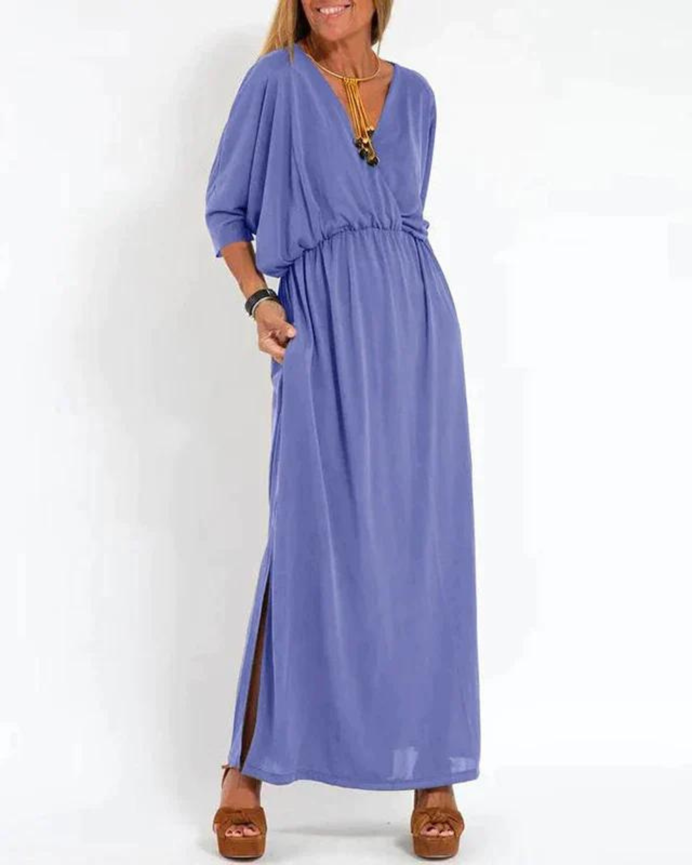 Kimberly Benn | Dolman Sleeve Maxi Dress