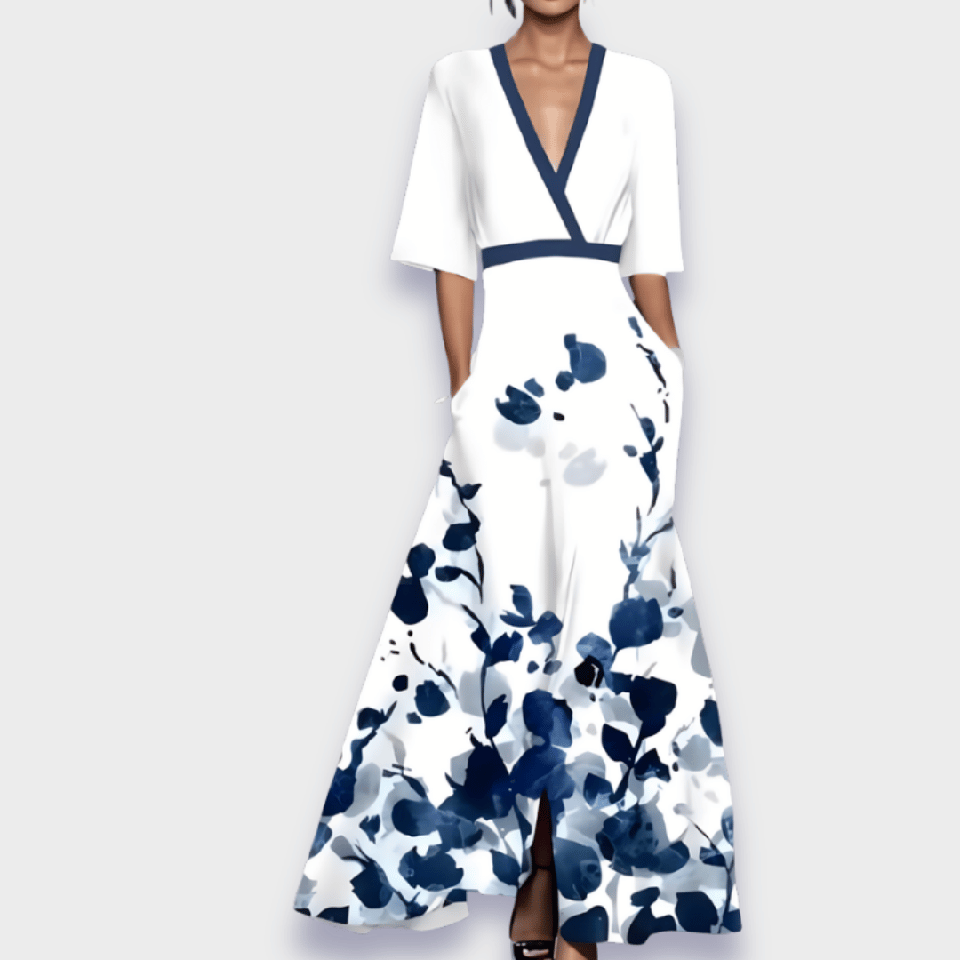 Kimberly Benn | Floral Wrap Maxi Dress