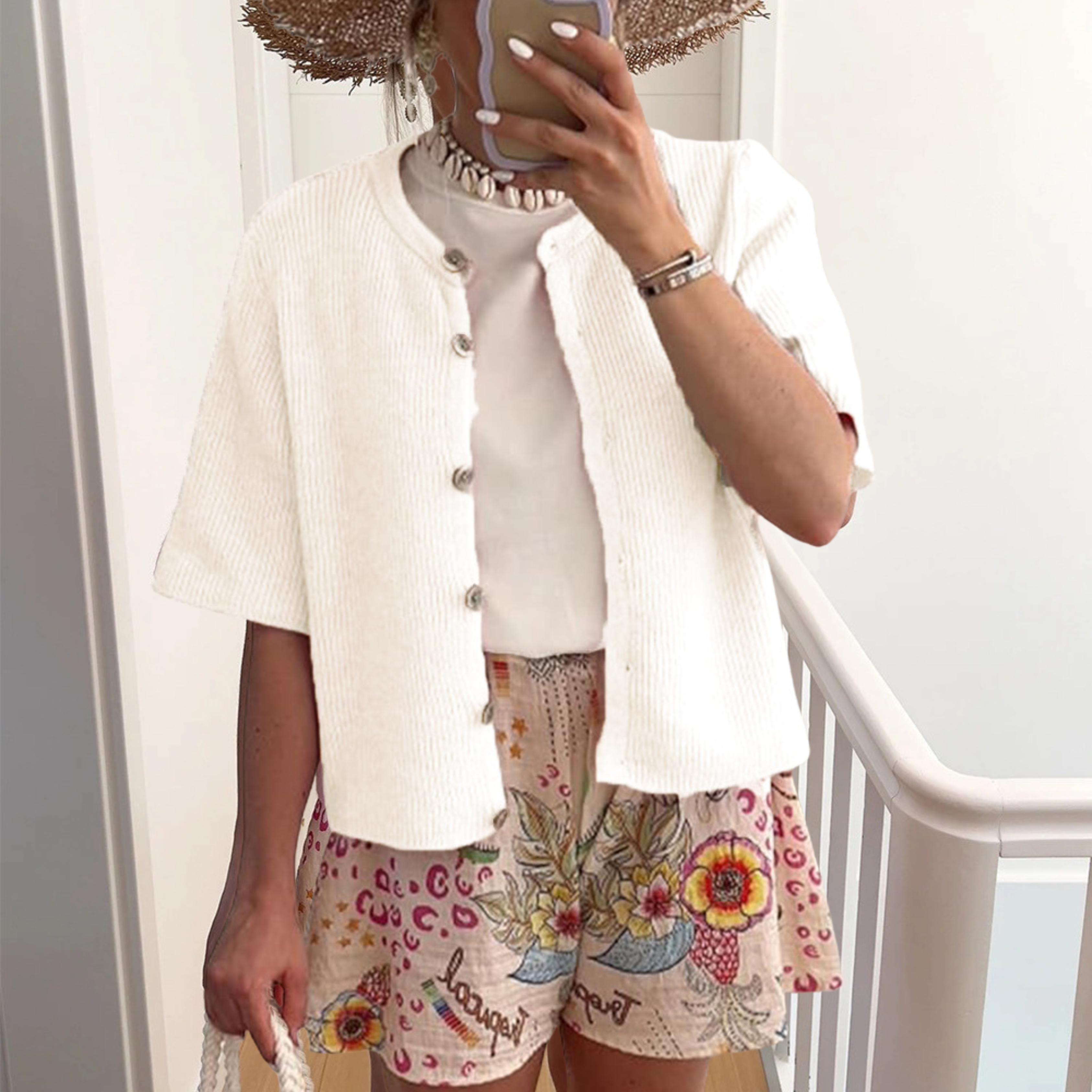 Kimberly Benn | Casual Summer Lightweight Short Sleeve Cardigan