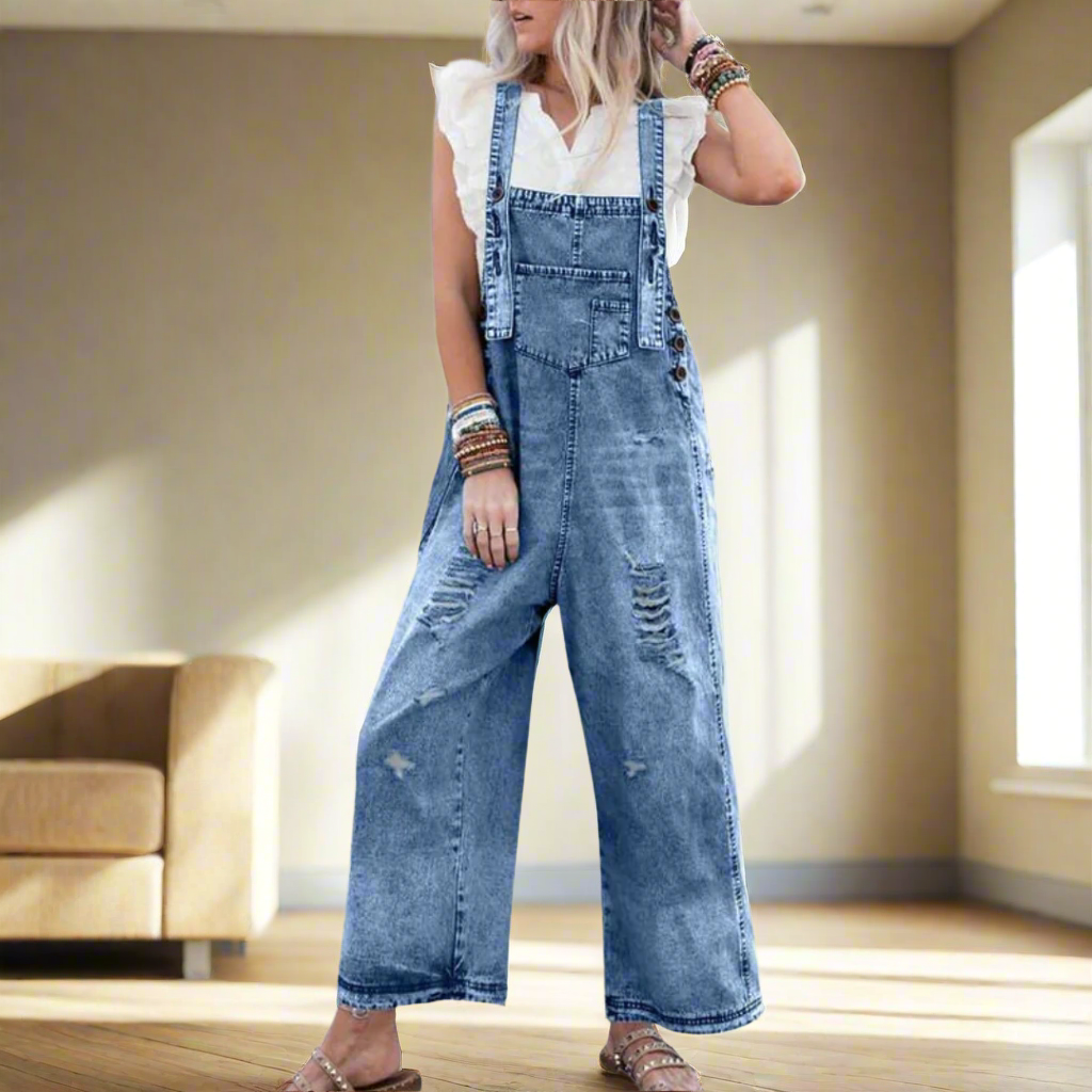 Kimberly Benn | Vintage Wash Adjustable Jumpsuit