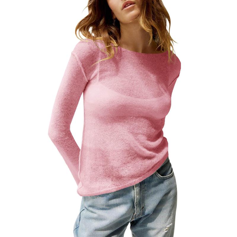 Kimberly Benn | Lightweight Summer See Through Long Sleeve Top