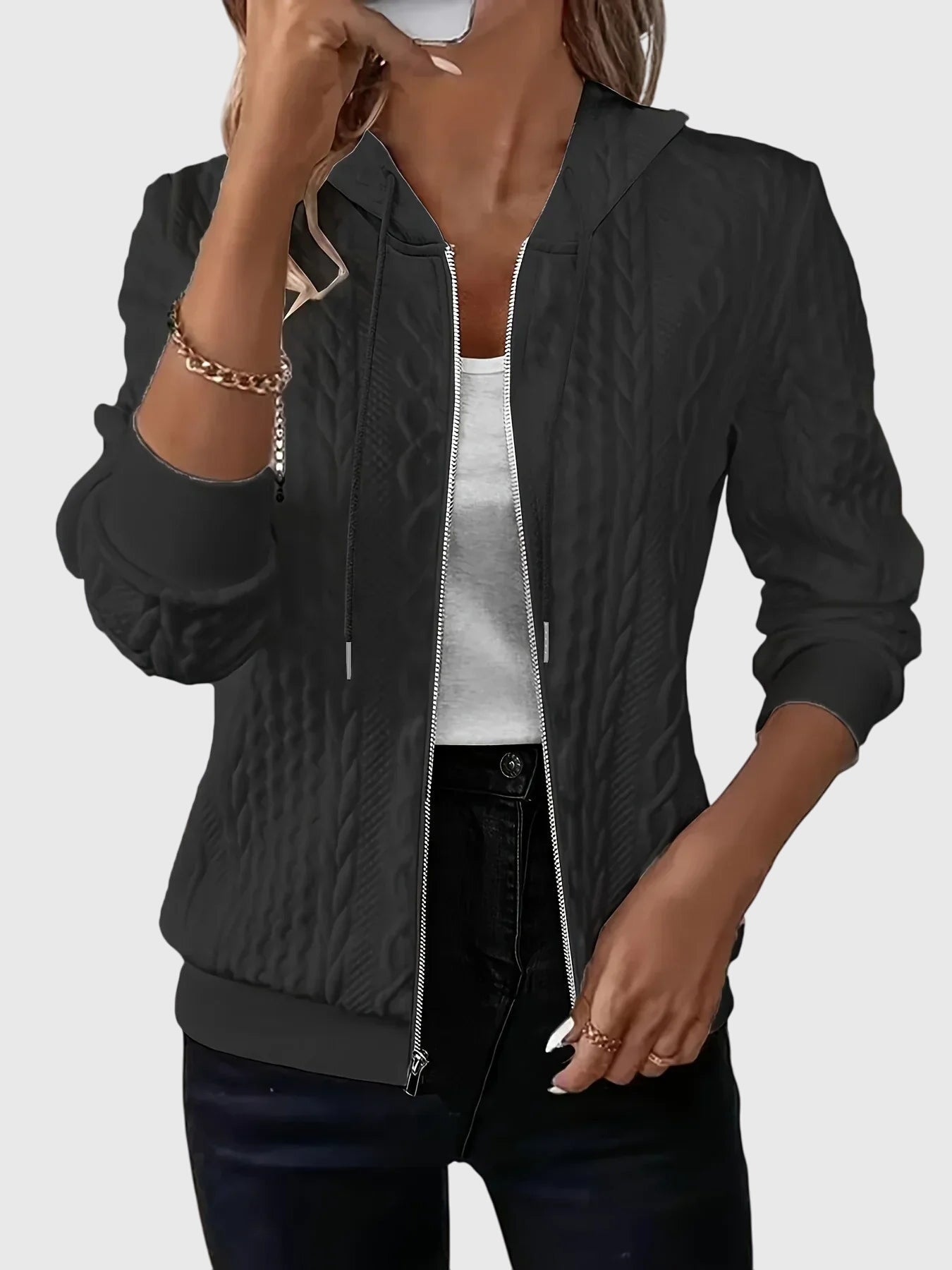 Kimberly Benn | Hoodie With Zipper