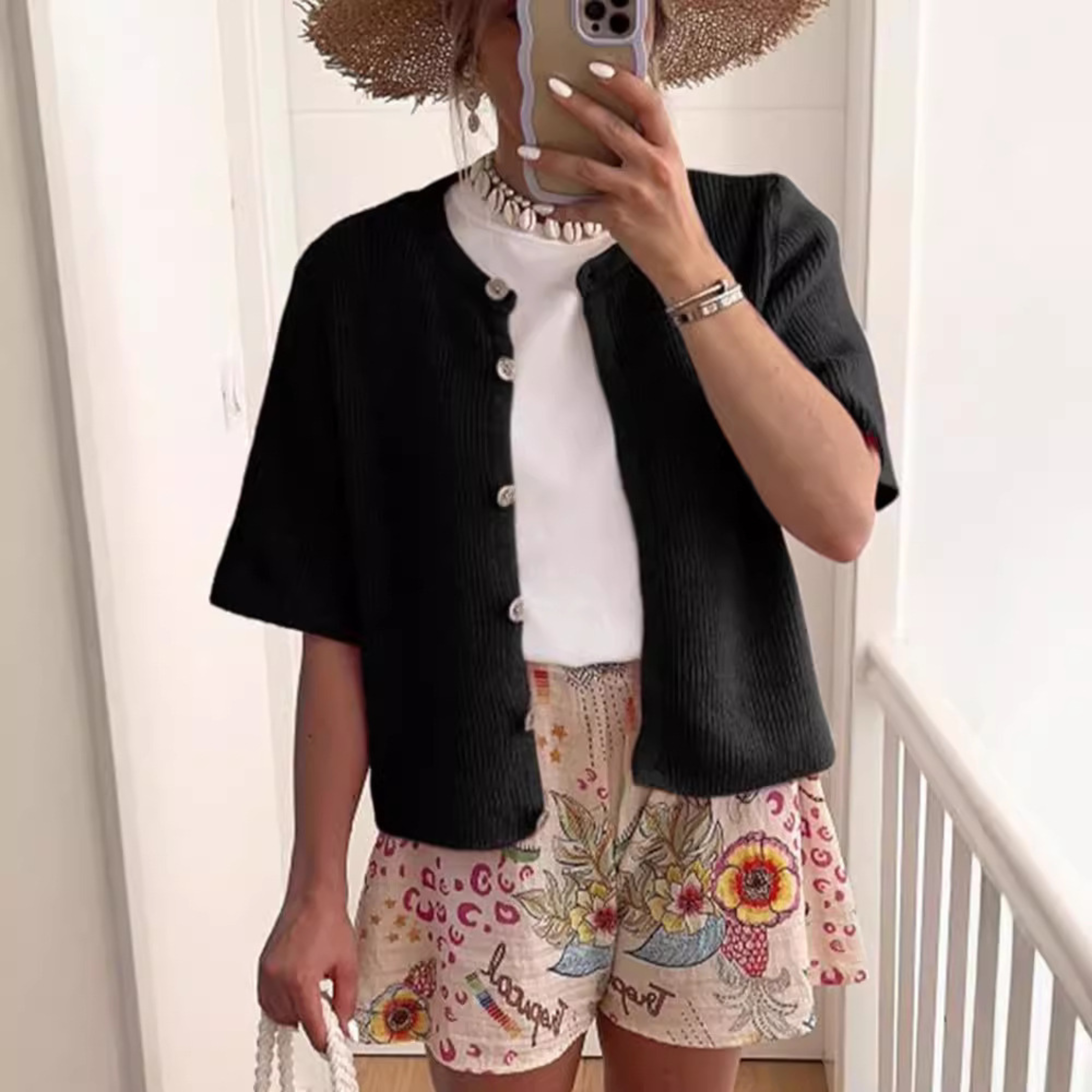 Kimberly Benn | Casual Summer Lightweight Short Sleeve Cardigan