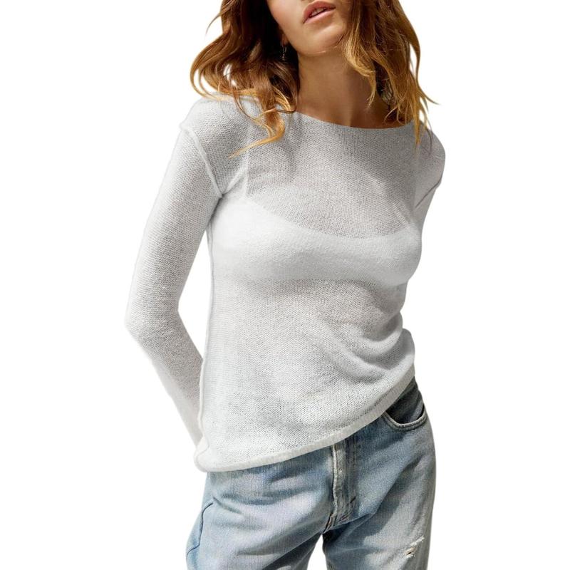 Kimberly Benn | Lightweight Summer See Through Long Sleeve Top