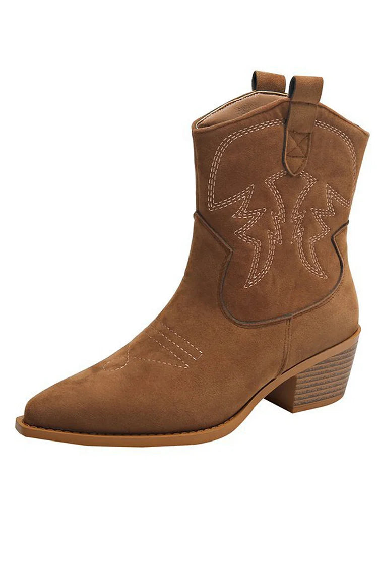 Kimberly Benn | Pointed Western Ankle Boot