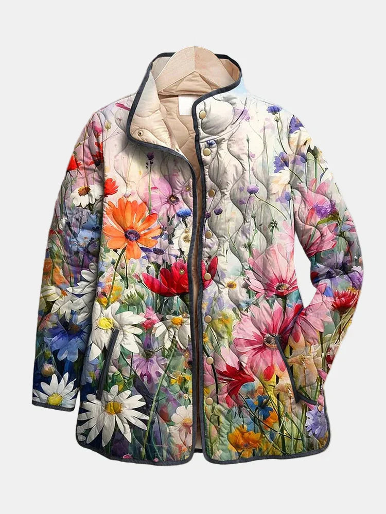 Kimberly Benn | Vintage Floral Print Quilted Jacket
